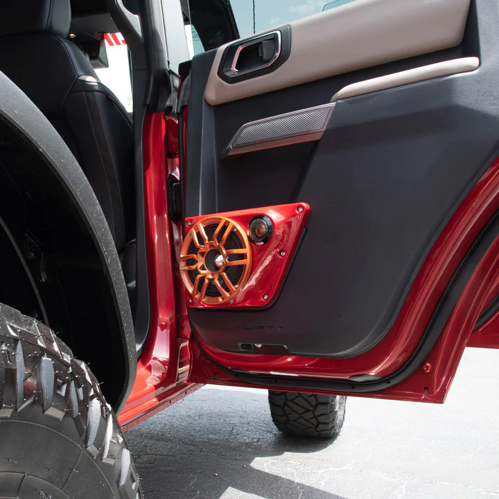 Ford Bronco 6th Gen 4 Door Back Doors 6.5" Speakers and 2.3" Tweeter Panels - Image 2