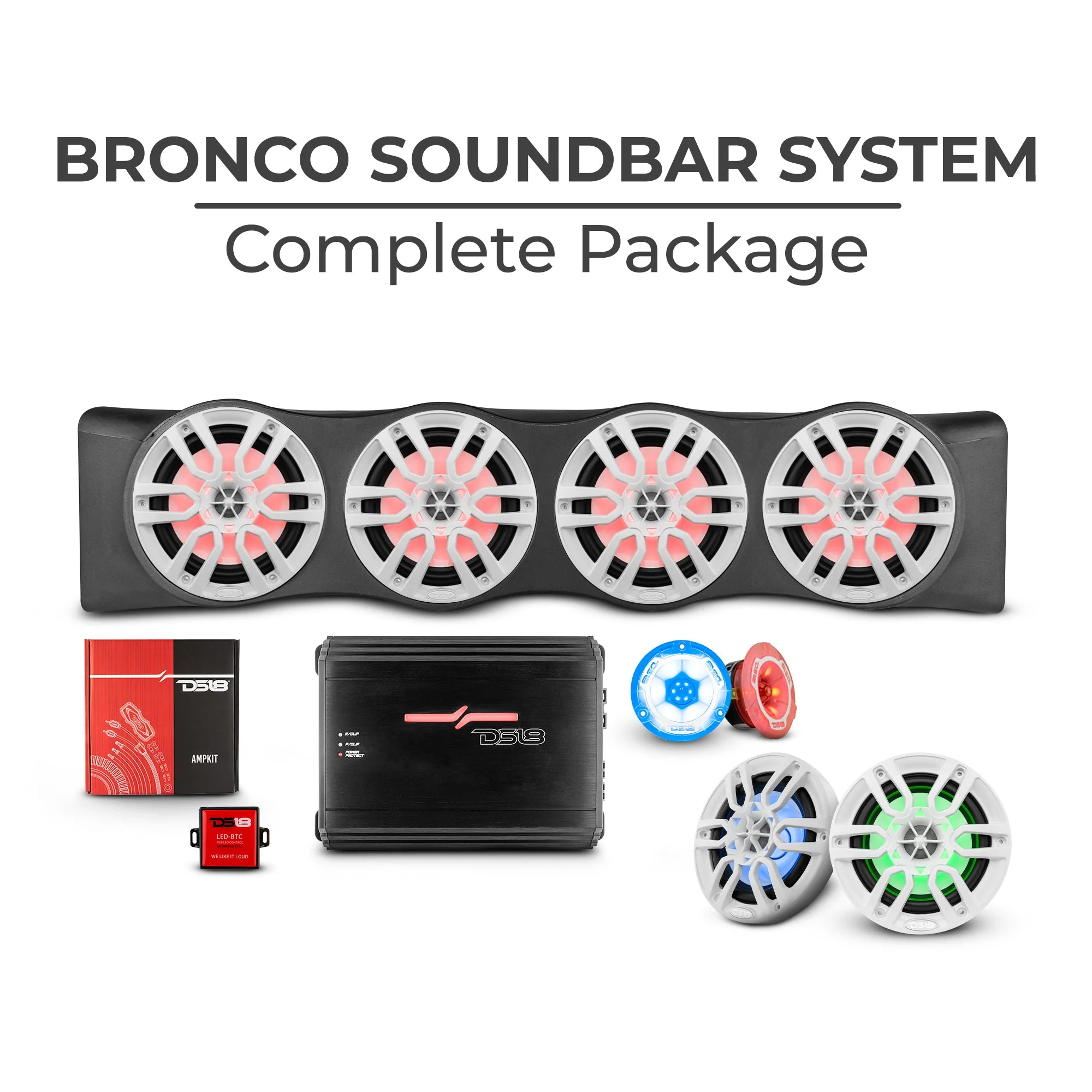 Ford Bronco 6th Gen 4 Door Rear Mount Sound Bar System Complete Package. - Image 5