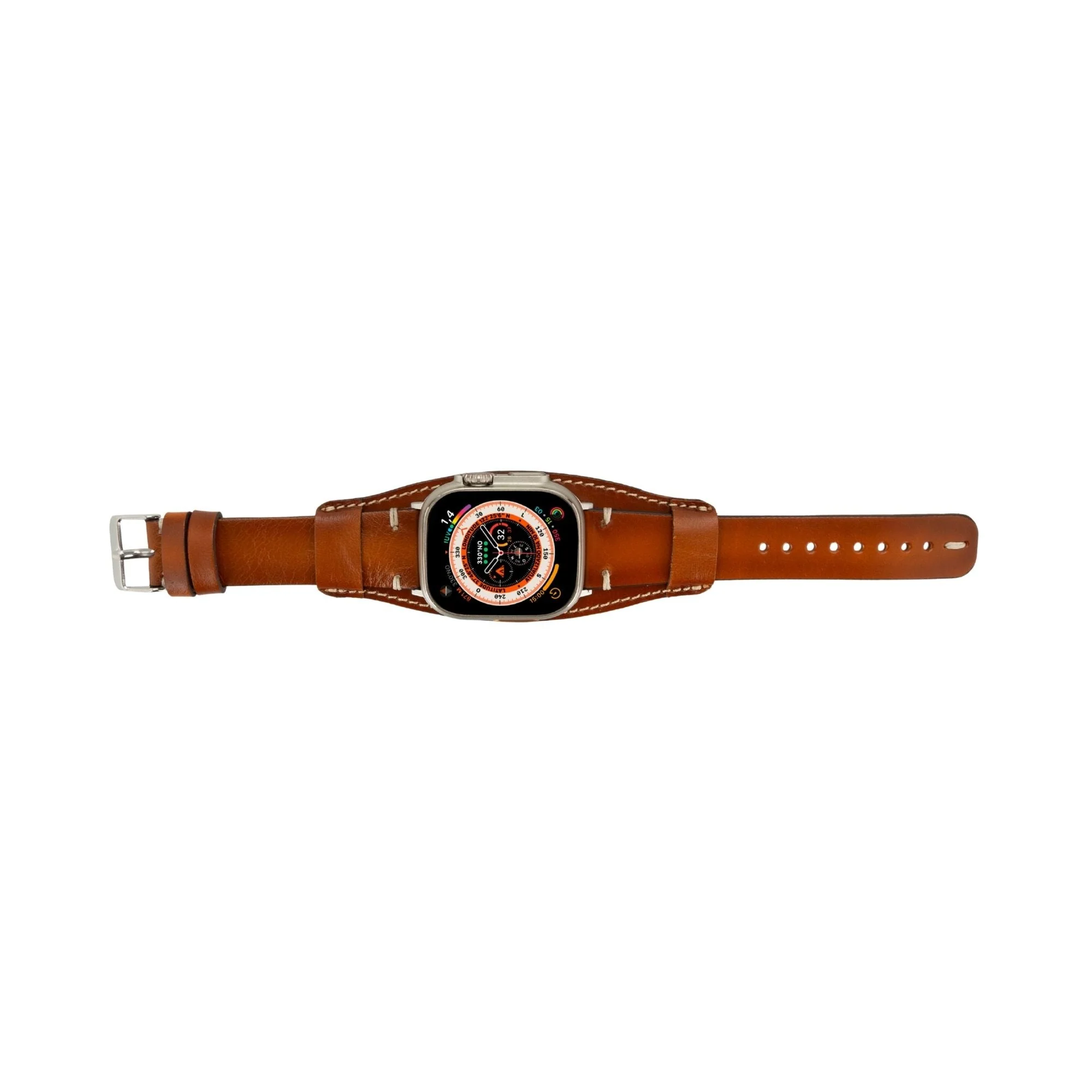 Fort Cuff Leather Bands for Apple Watch 9, Ultra 2 & SE - Image 3