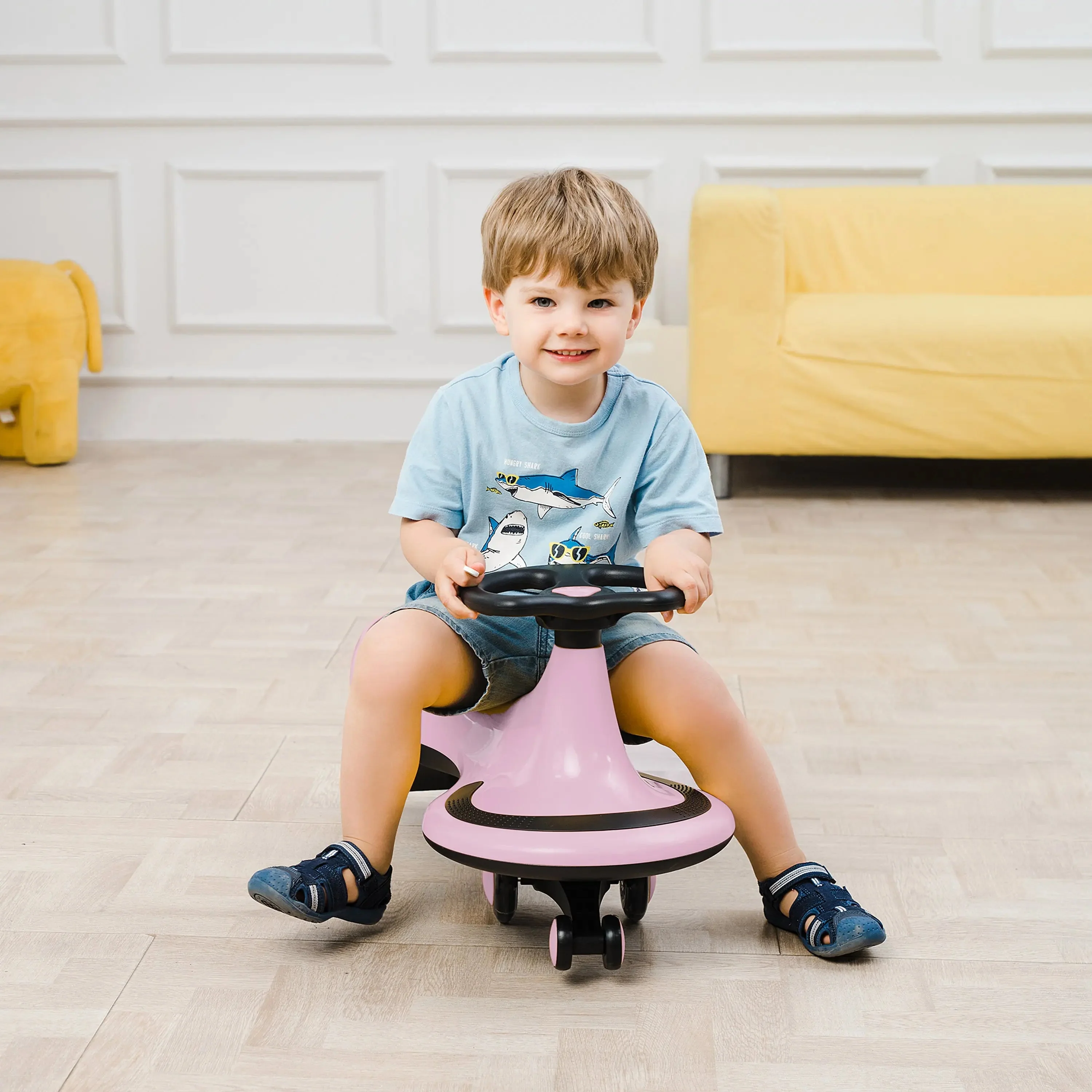 Freddo Toys Swing Car with Flashing Wheels - Image 36