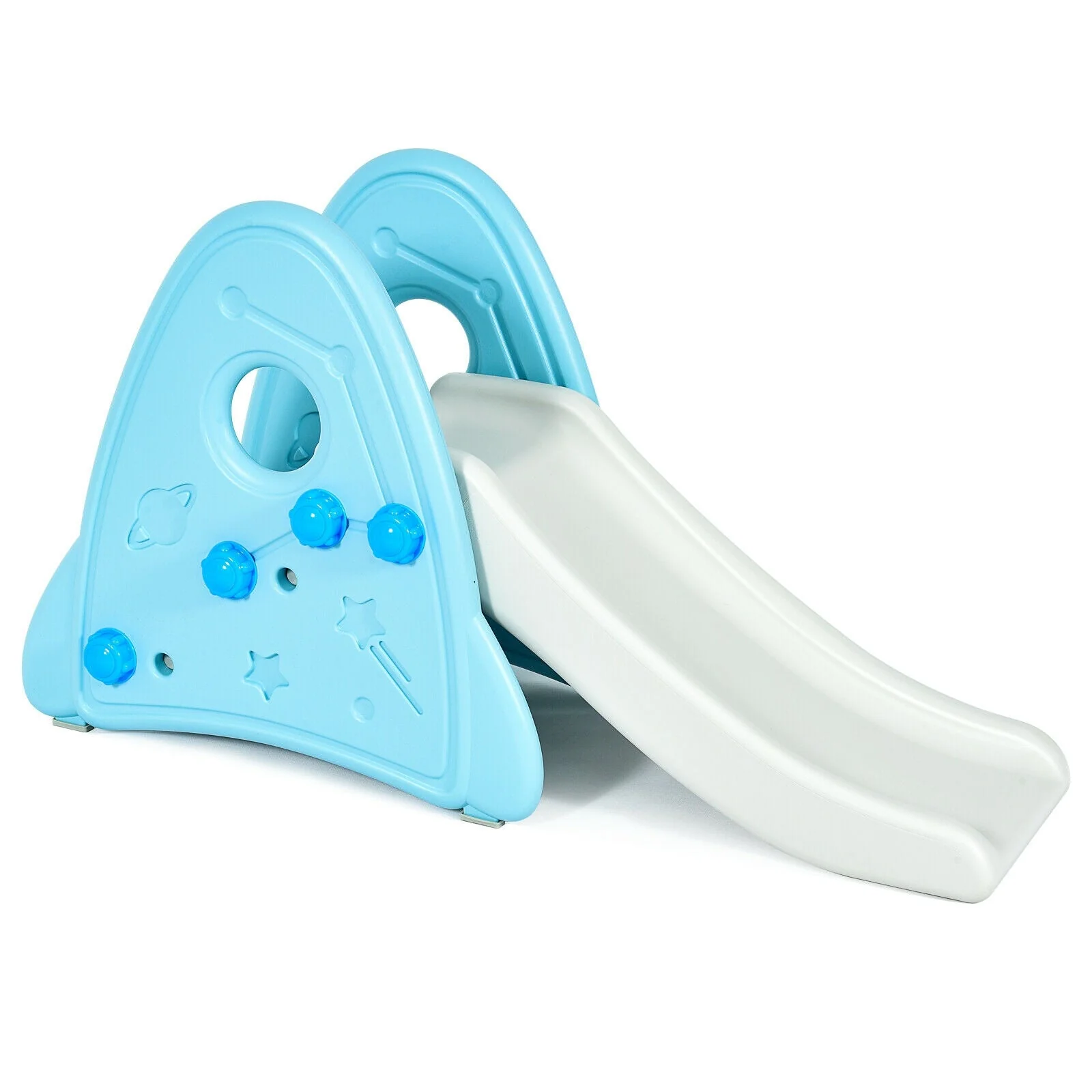 Freestanding Baby Slide Indoor First Play Climber Slide Set for Boys Girls -Blue - Image 3