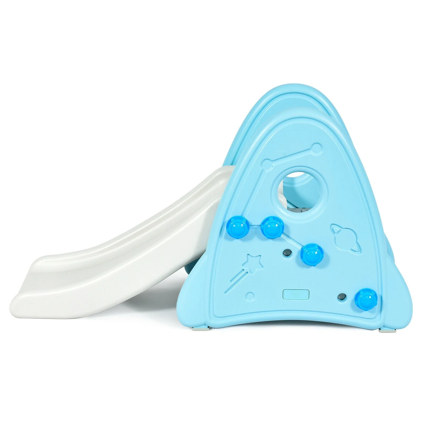 Freestanding Baby Slide Indoor First Play Climber Slide Set for Boys Girls -Blue - Image 4