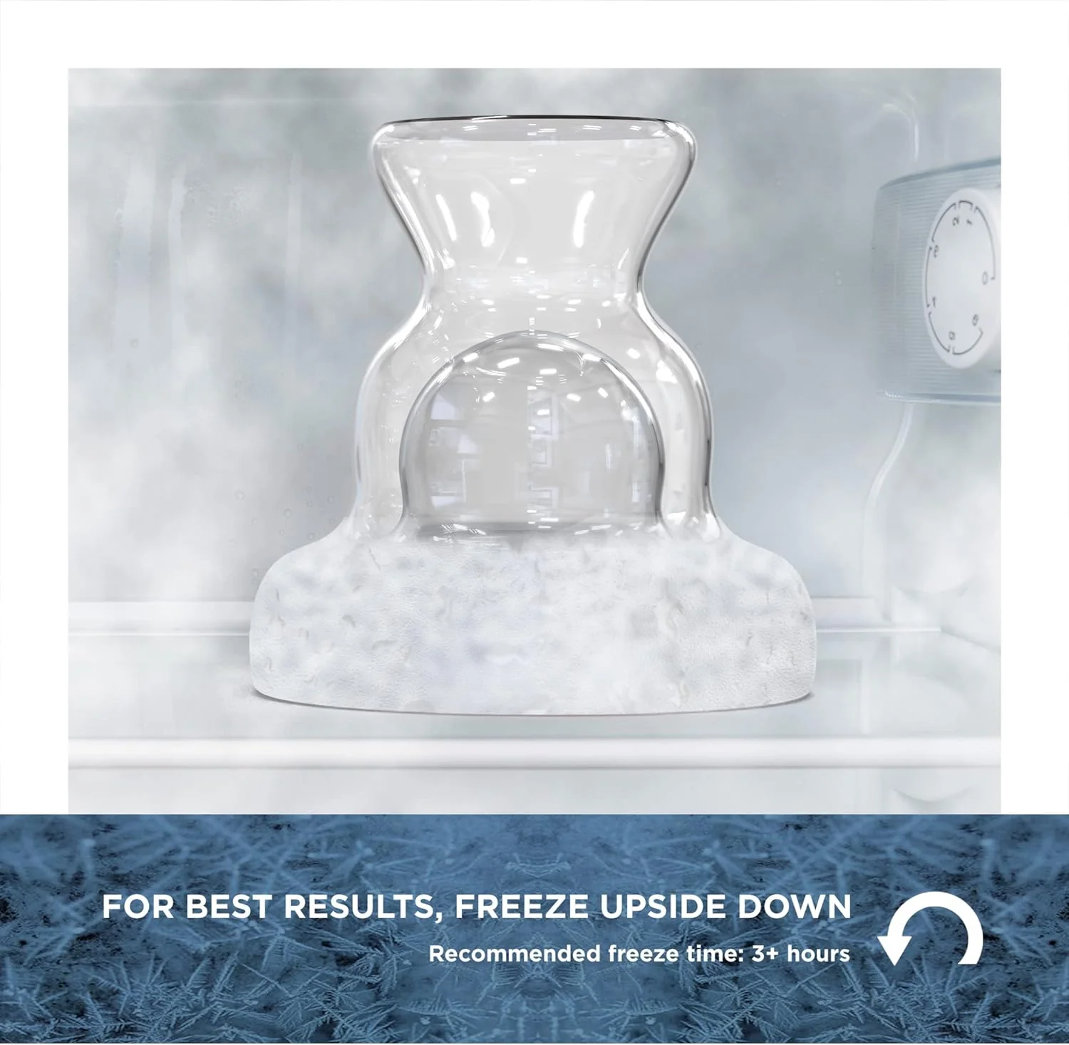 Frozen Margarita Glass - Stemless 12oz Double Wall Freezable Gel Chiller Cocktail Glass - Ice Cold Freezer Drinking Cup, Gift Boxed Present for Christmas, Birthday (1 count) - Image 5