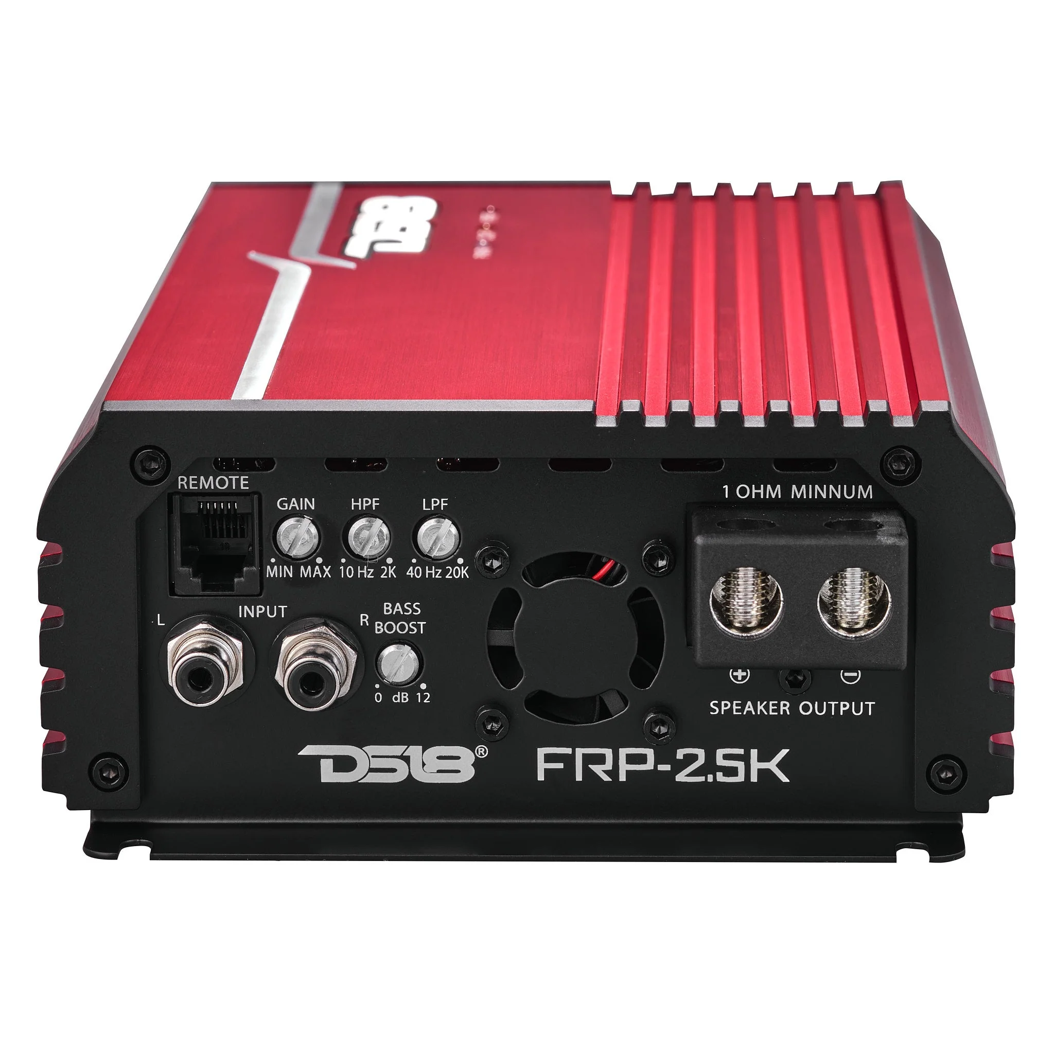 FRP Compact Full-Range Class D 1-Channel Amplifier 2,500 Watts Rms @ 1-ohm Red - Image 5
