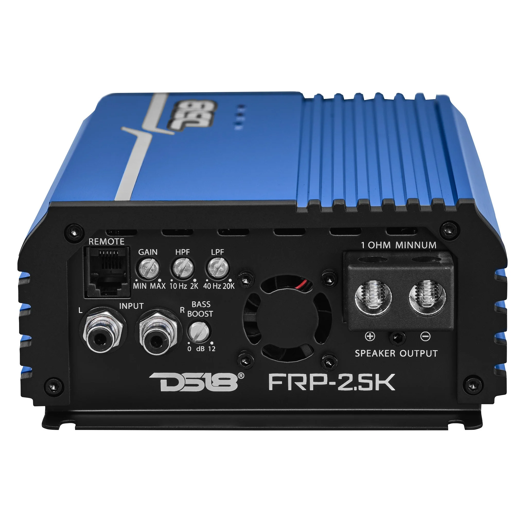 FRP Compact Full-Range Class D 1-Channel Amplifier 2,500 Watts Rms @ 1-ohm Red Blue - Image 5