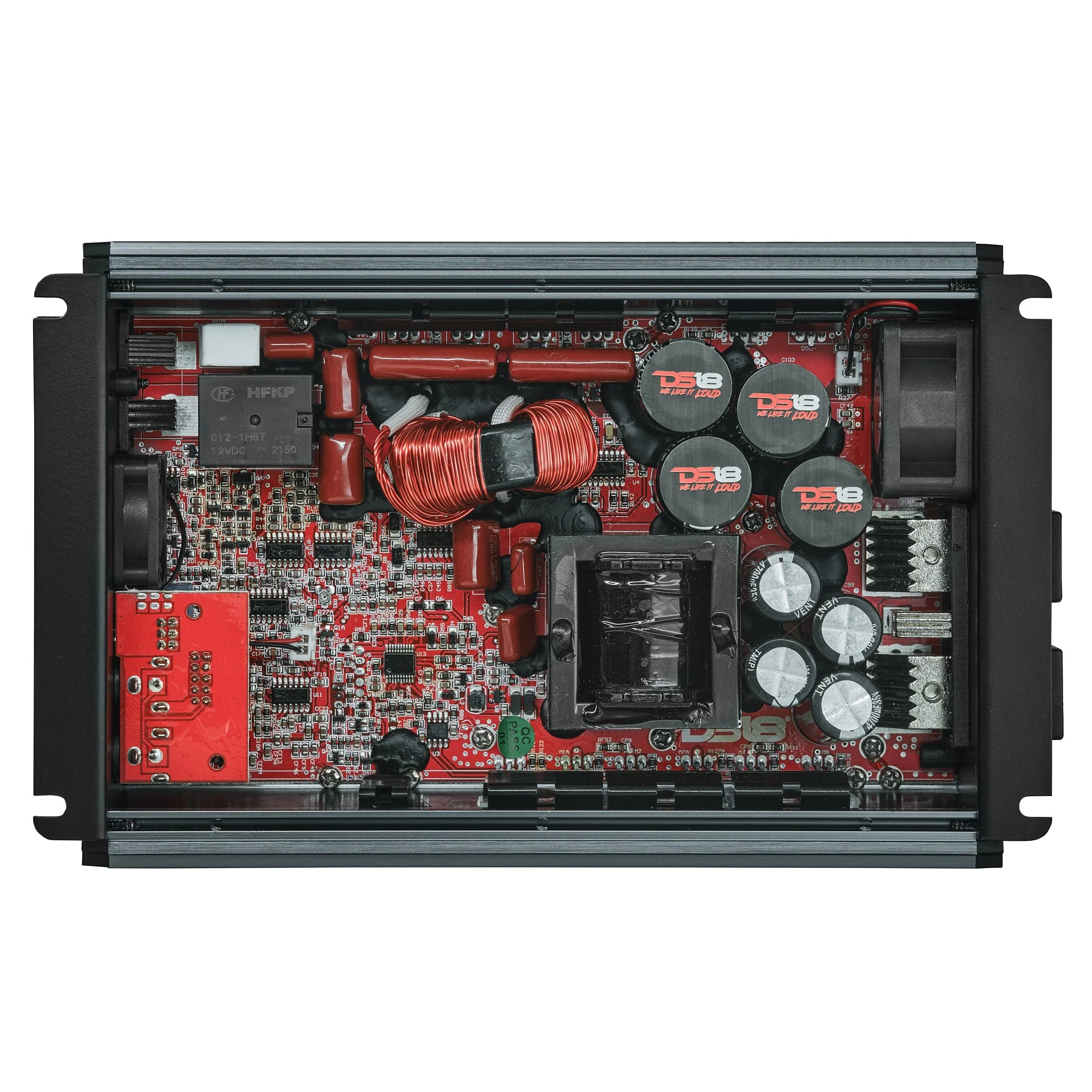 FRP Compact Full-Range Class D 1-Channel Amplifier 2,500 Watts Rms @ 1-ohm Titanium - Image 2