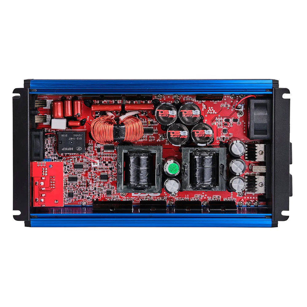 FRP Compact Full-Range Class D 1-Channel Amplifier 3,500 Watts Rms @ 1-Ohm Blue - Image 2