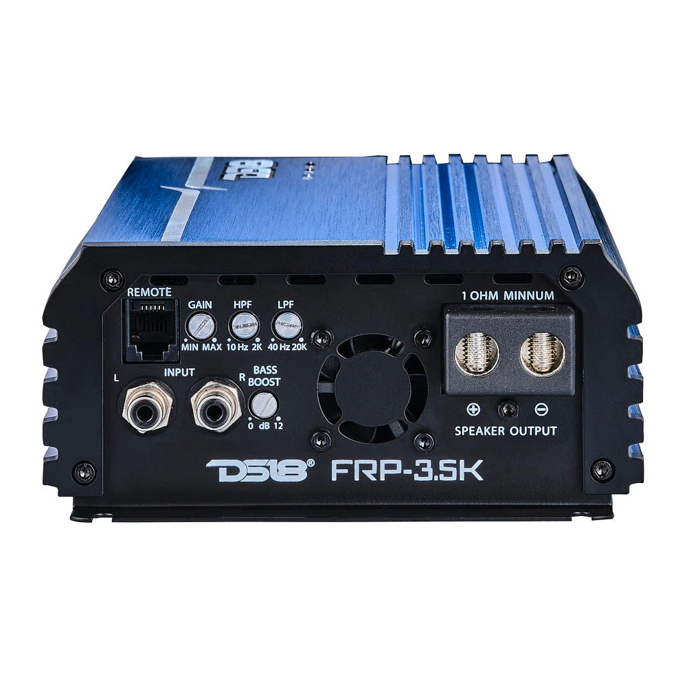 FRP Compact Full-Range Class D 1-Channel Amplifier 3,500 Watts Rms @ 1-Ohm Blue - Image 4