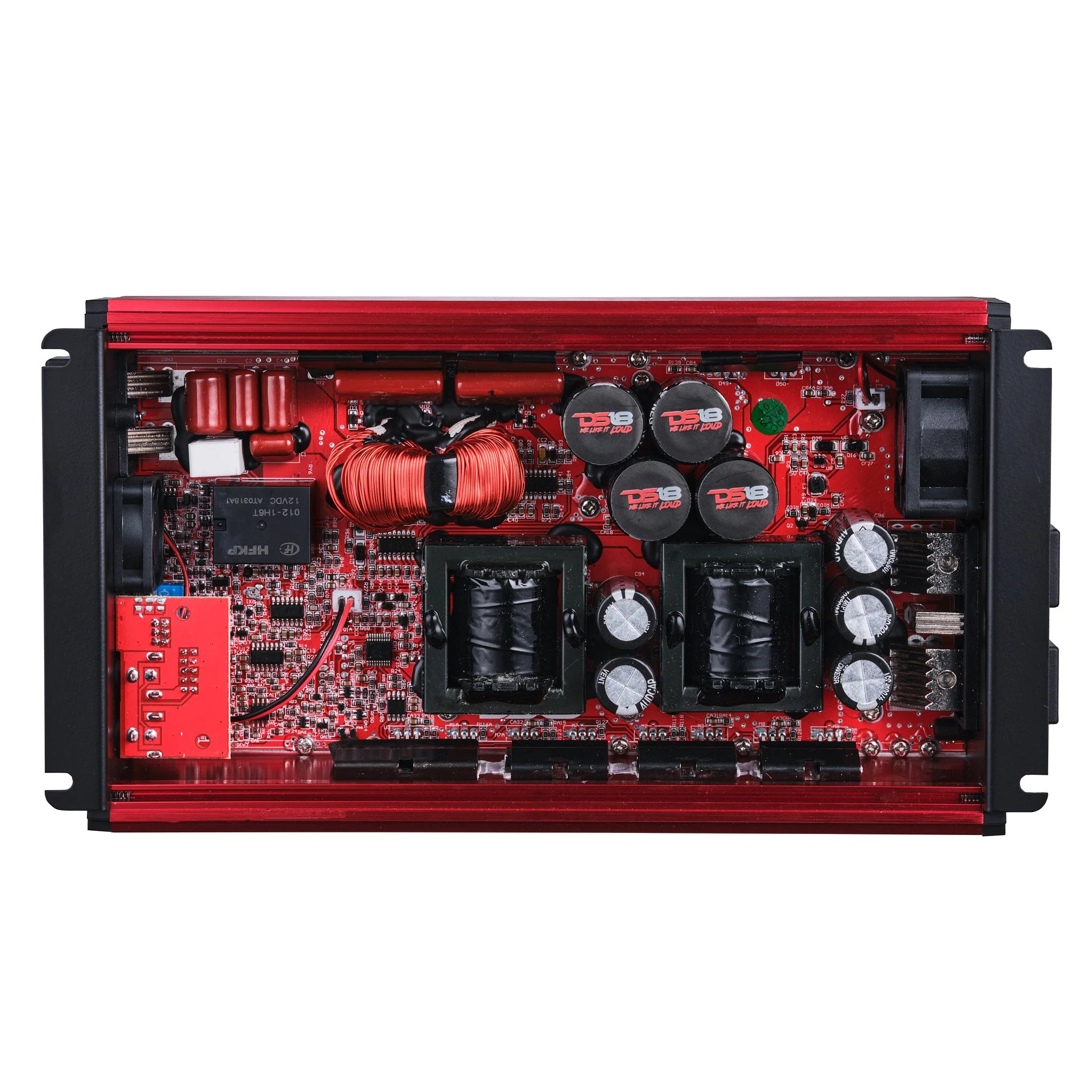 FRP Compact Full-Range Class D 1-Channel Amplifier 3,500 Watts Rms @ 1-Ohm Red - Image 2