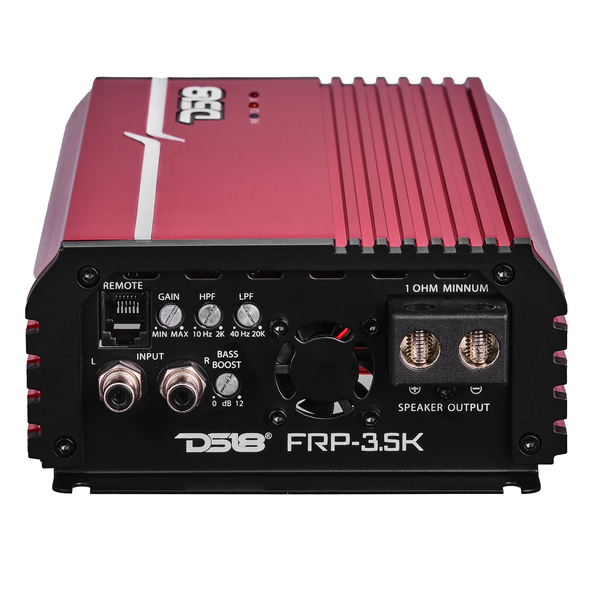 FRP Compact Full-Range Class D 1-Channel Amplifier 3,500 Watts Rms @ 1-Ohm Red - Image 4