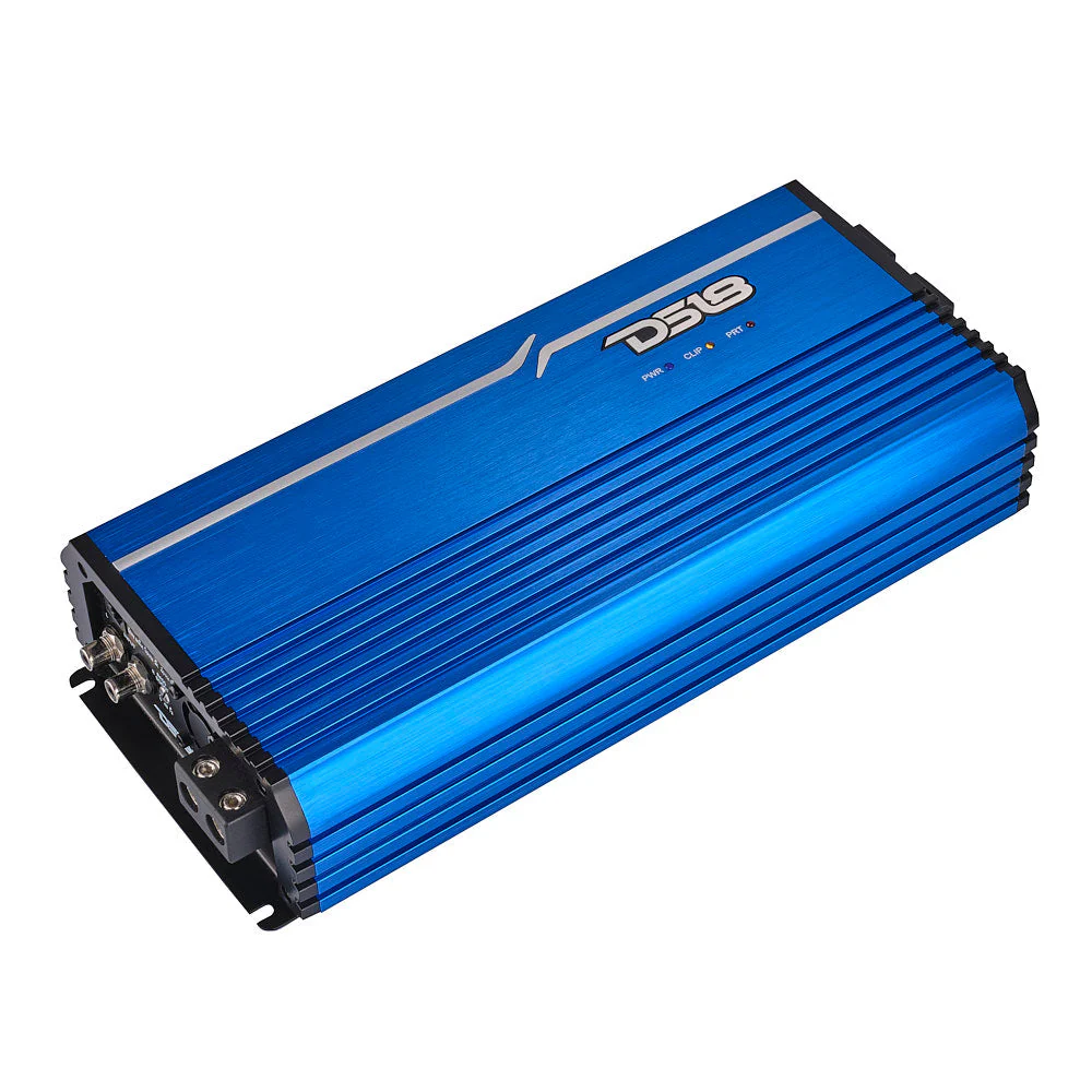 FRP Compact Full-Range Class D 1-Channel Amplifier 5,000 Watts Rms @ 1-Ohm Blue - Image 3