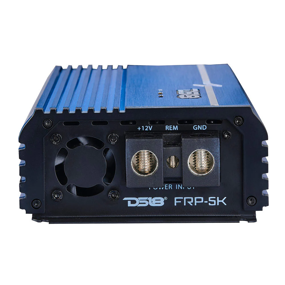 FRP Compact Full-Range Class D 1-Channel Amplifier 5,000 Watts Rms @ 1-Ohm Blue - Image 5