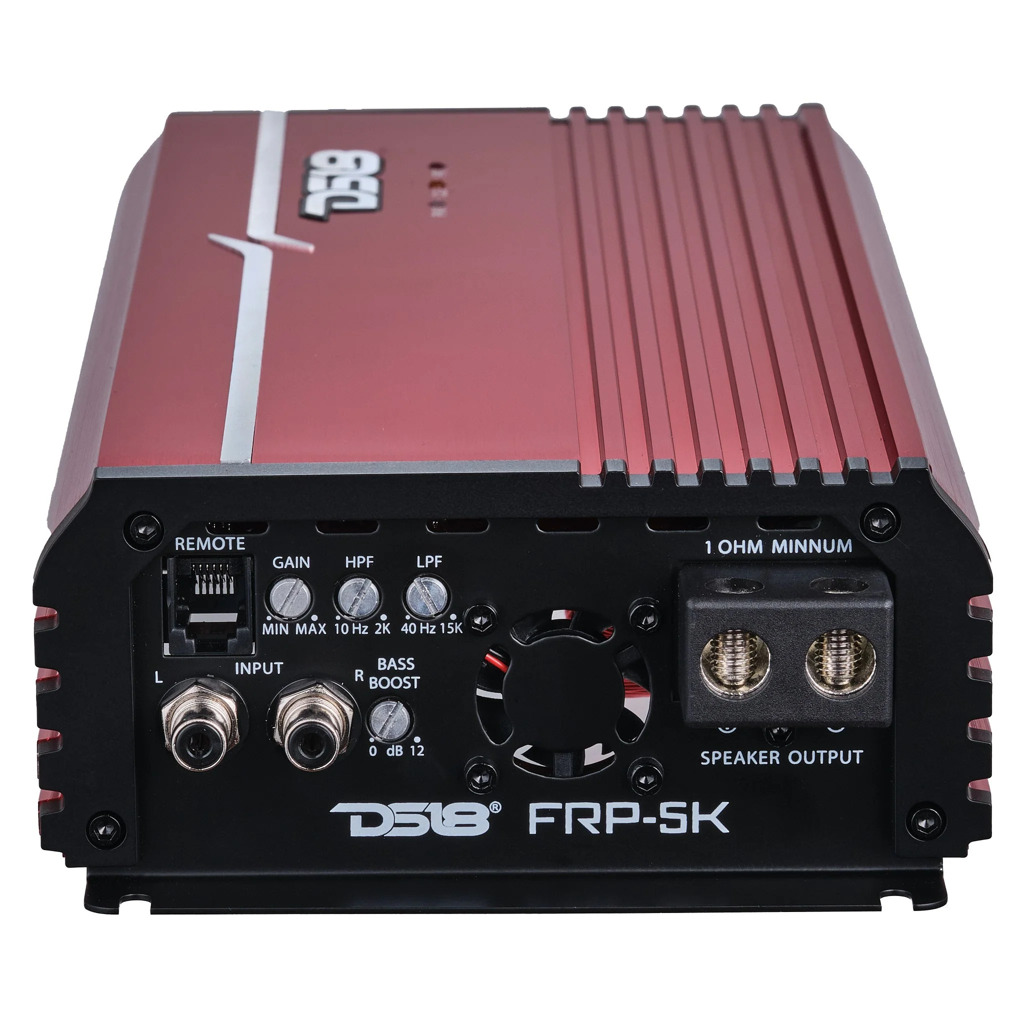 FRP Compact Full-Range Class D 1-Channel Amplifier 5,000 Watts Rms @ 1-Ohm Red - Image 4