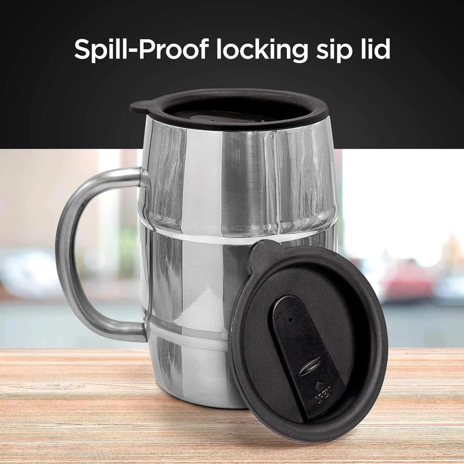 Funny Mug Gift for Men - 17oz Insulated Stainless Steel Beer/Coffee Cup with Handle and Lid for Birthday/Christmas 2023 "Off Duty Until Further Notice (Gift Boxed) - Image 5
