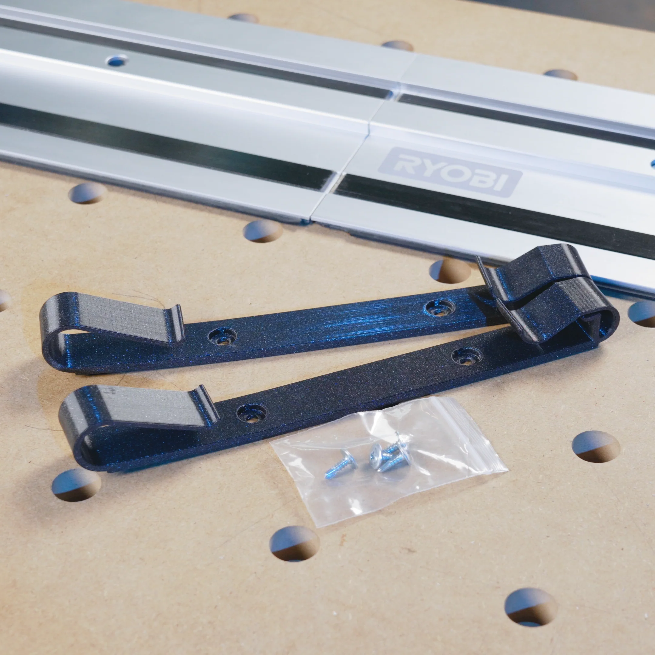 Garage Door/Wall Mount Brackets for Ryobi Guide Rails - Image 3