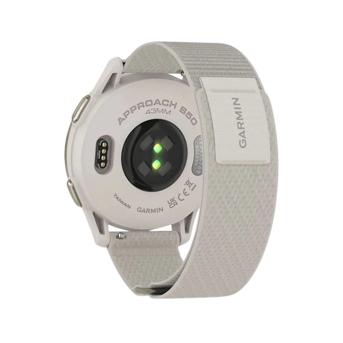 Garmin Approach S50 Golf Smartwatch Ivory Nylon Band - Image 2
