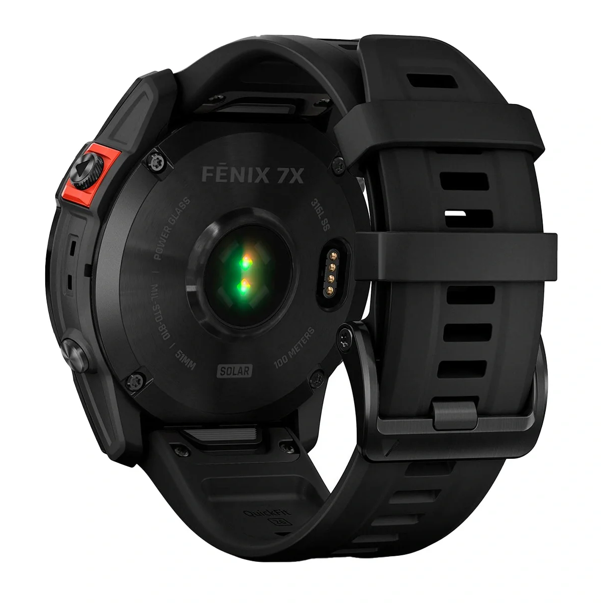 Garmin Fenix 7X Solar Multisport GPS Watch Slate Grey Black Band - Image 4