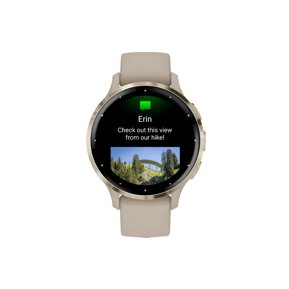 Garmin Venu 3S Soft Gold Stainless Steel Bezel Smart Watch with 41mm - Image 3