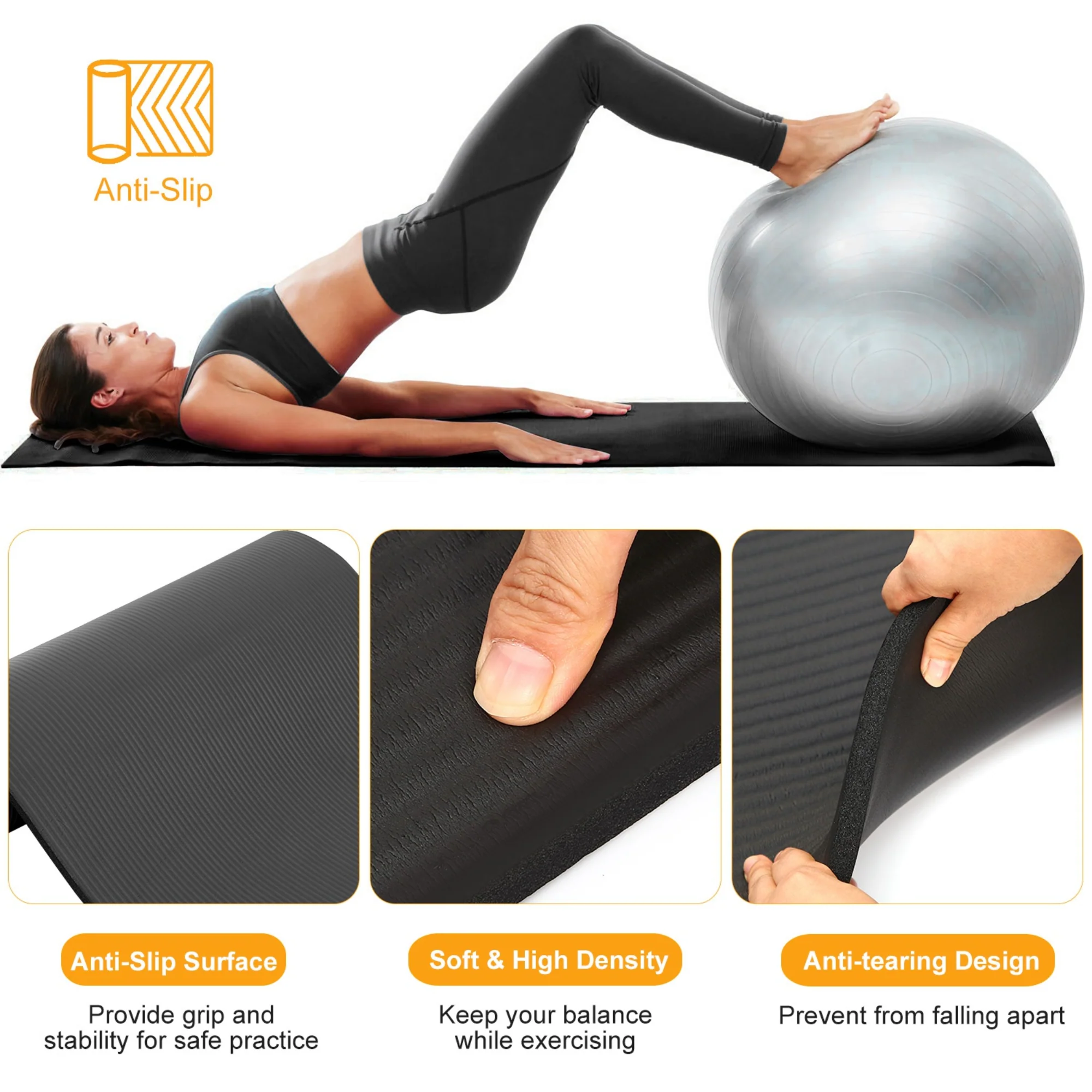 GBruno 0.6-inch Thick Yoga Mat - Image 2