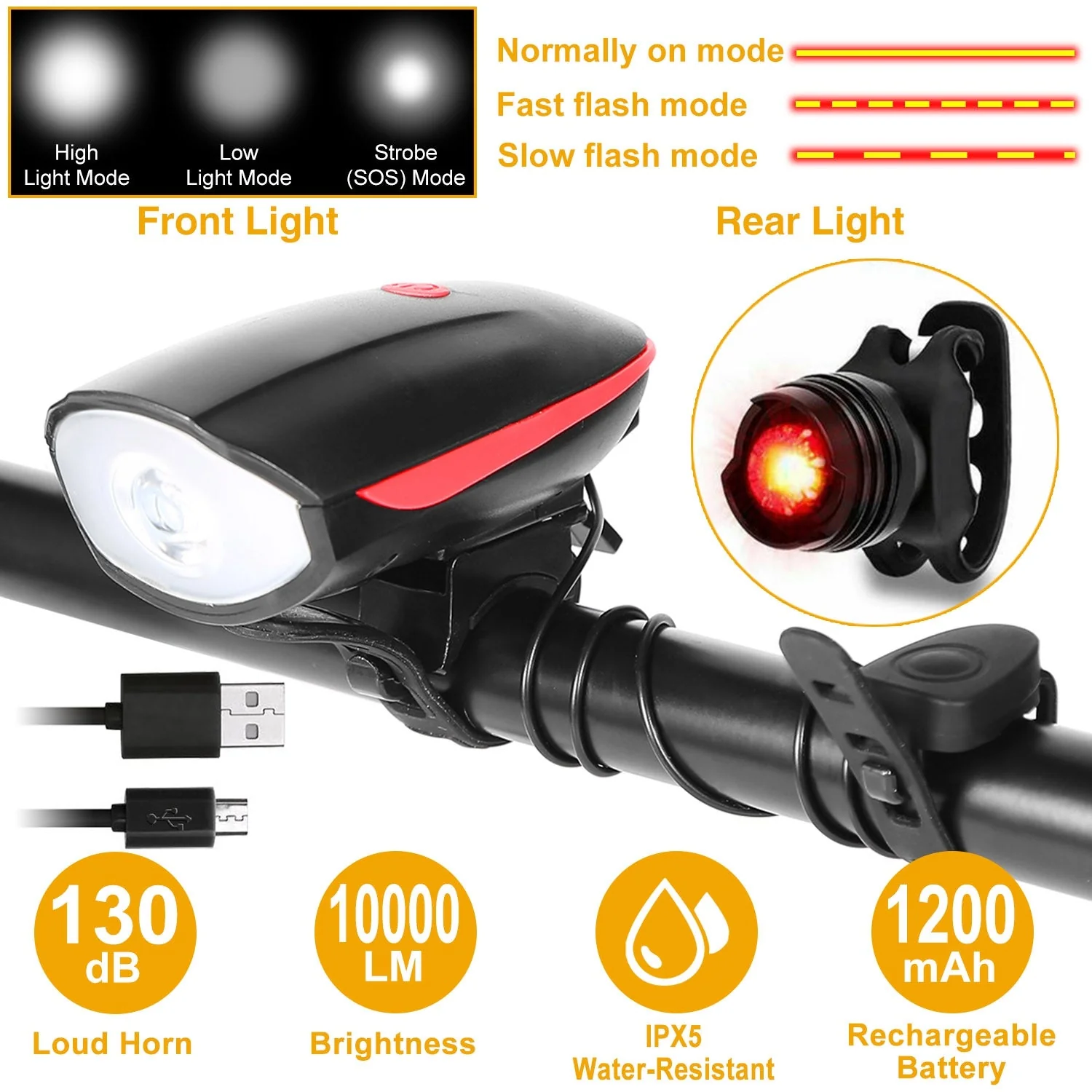 GBruno 10000lm Bike Headlight - Image 2