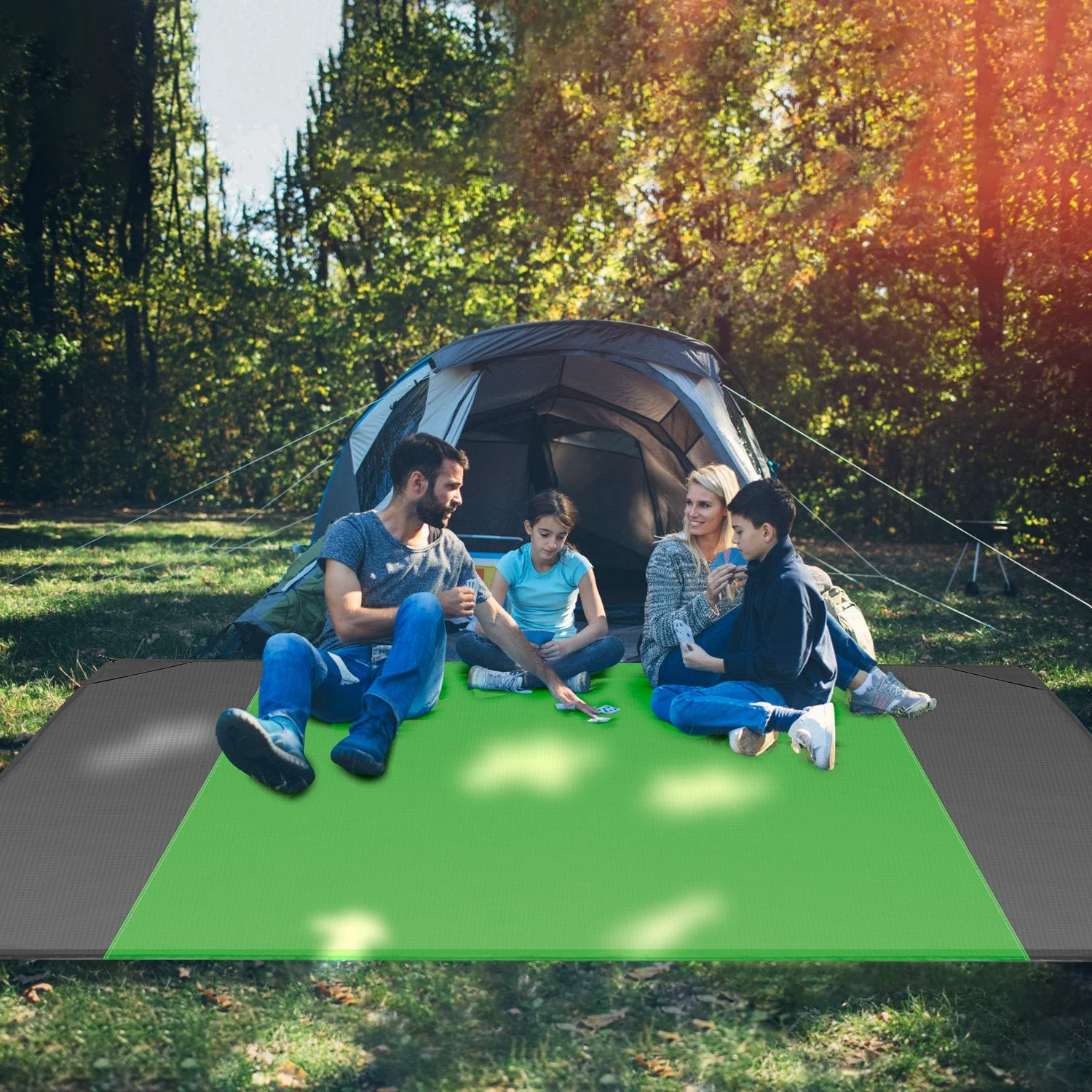 GBruno 108x96.46in Sand Proof Picnic Blanket - Image 4