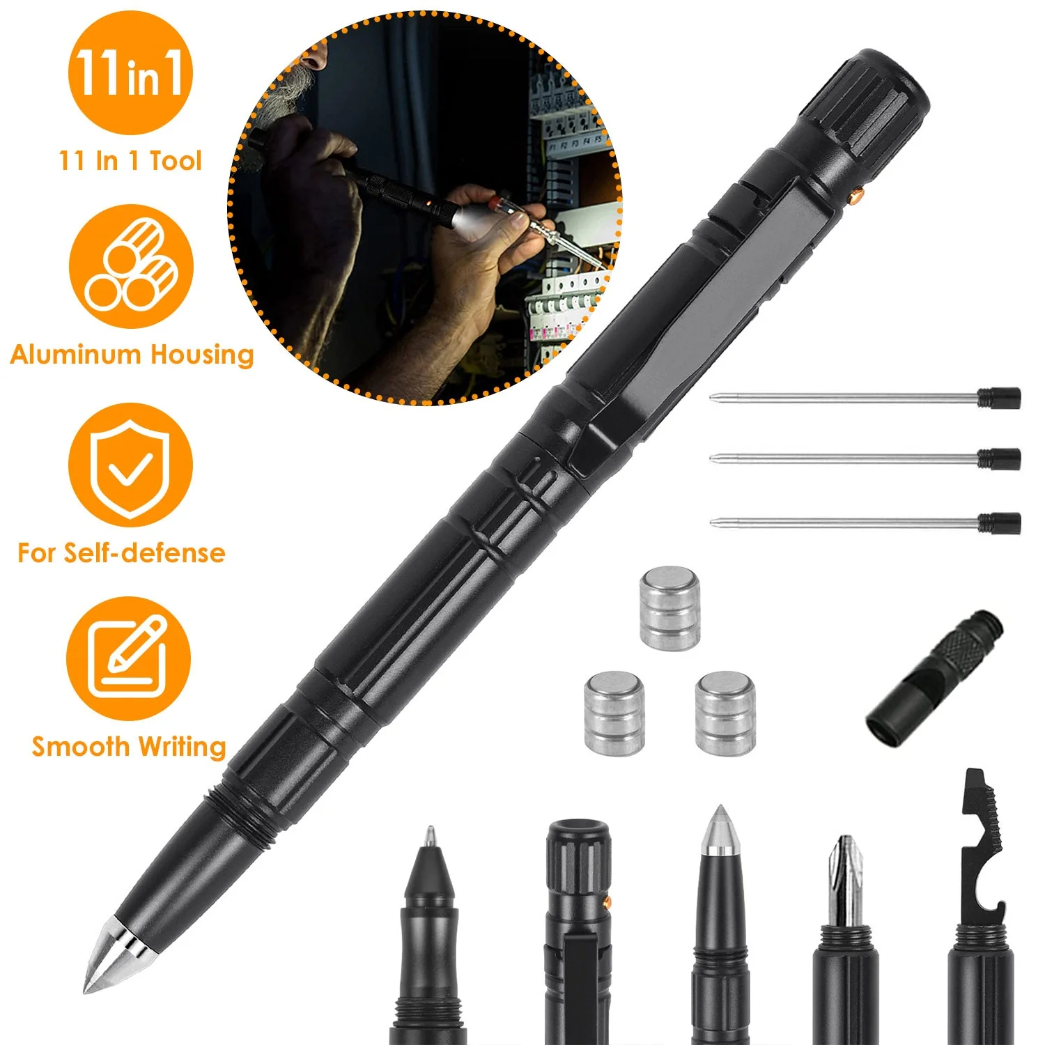 GBruno 11 In 1 Tactical Pen - Image 2