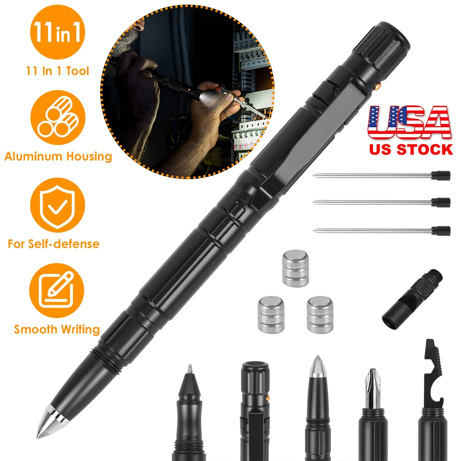 GBruno 11 In 1 Tactical Pen - Image 5