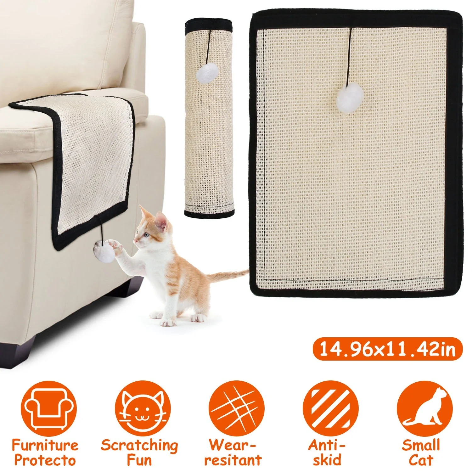 GBruno 14.96x11.42in Cat Scratching Pad - Image 2