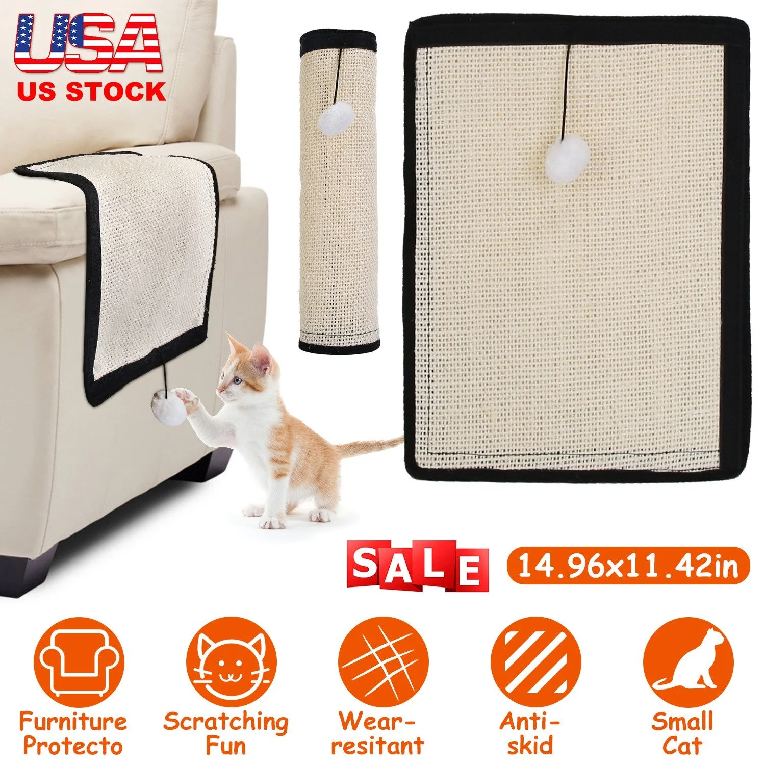 GBruno 14.96x11.42in Cat Scratching Pad - Image 3