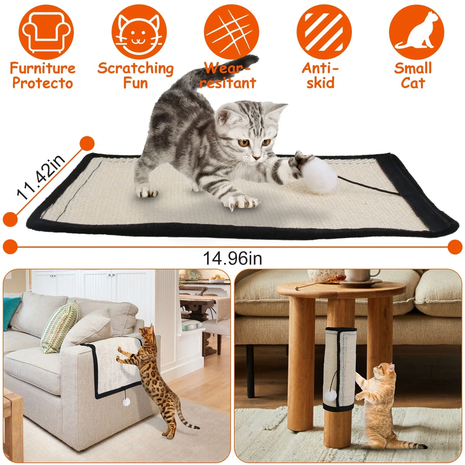 GBruno 14.96x11.42in Cat Scratching Pad - Image 4