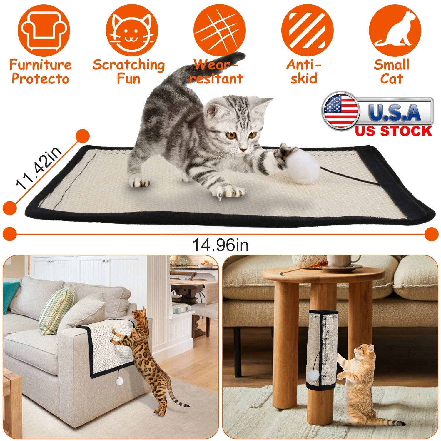 GBruno 14.96x11.42in Cat Scratching Pad - Image 5