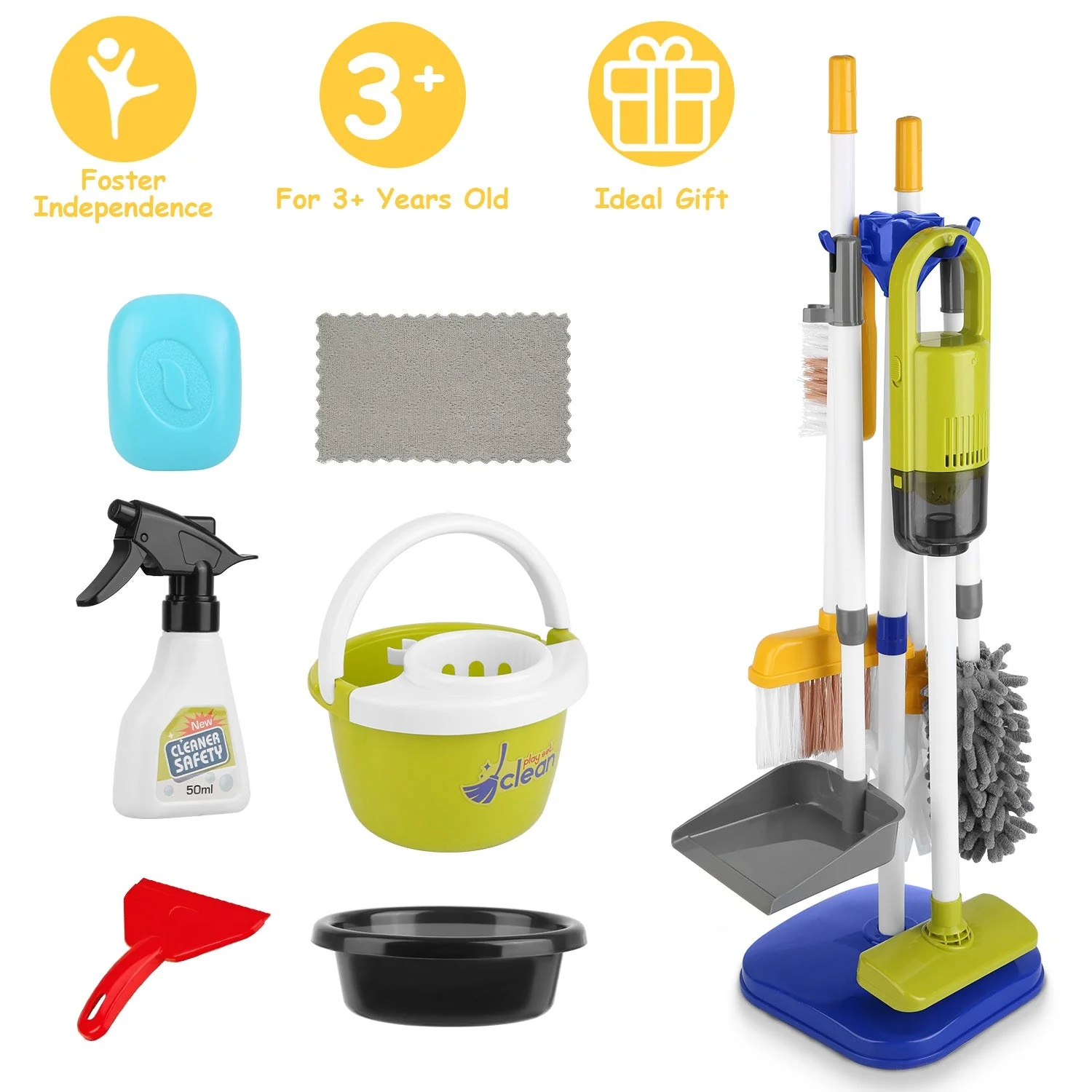 GBruno 14Pcs Kids Cleaning Toy Set - Image 2
