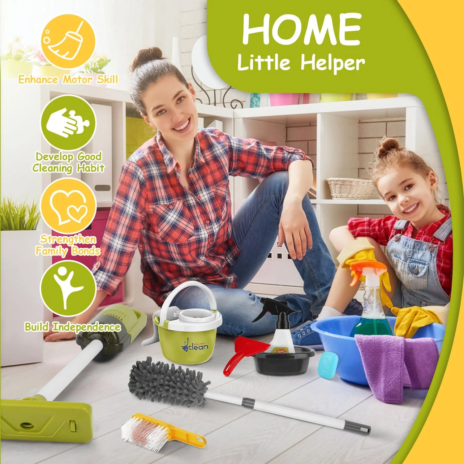 GBruno 14Pcs Kids Cleaning Toy Set - Image 4