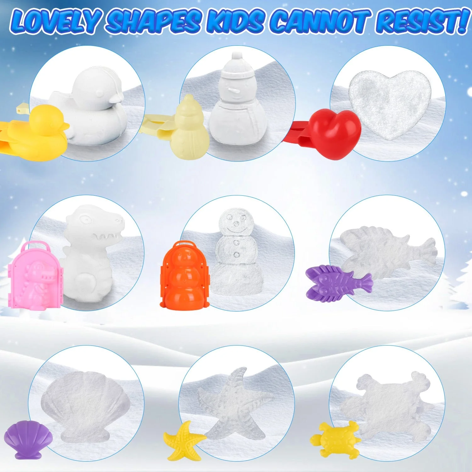 GBruno 15Pcs Winter Snowball Tool Kit - Image 3