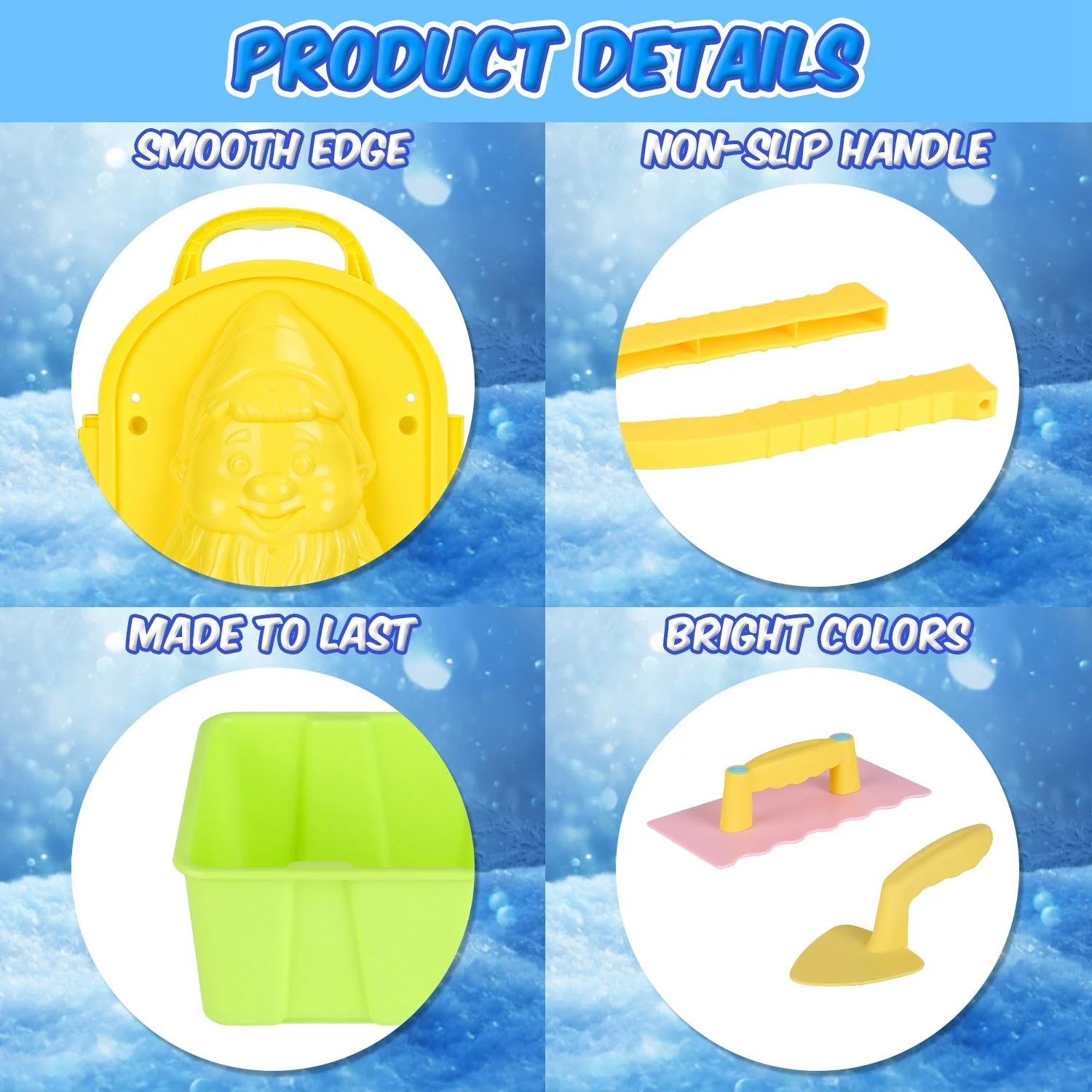 GBruno 15Pcs Winter Snowball Tool Kit - Image 4