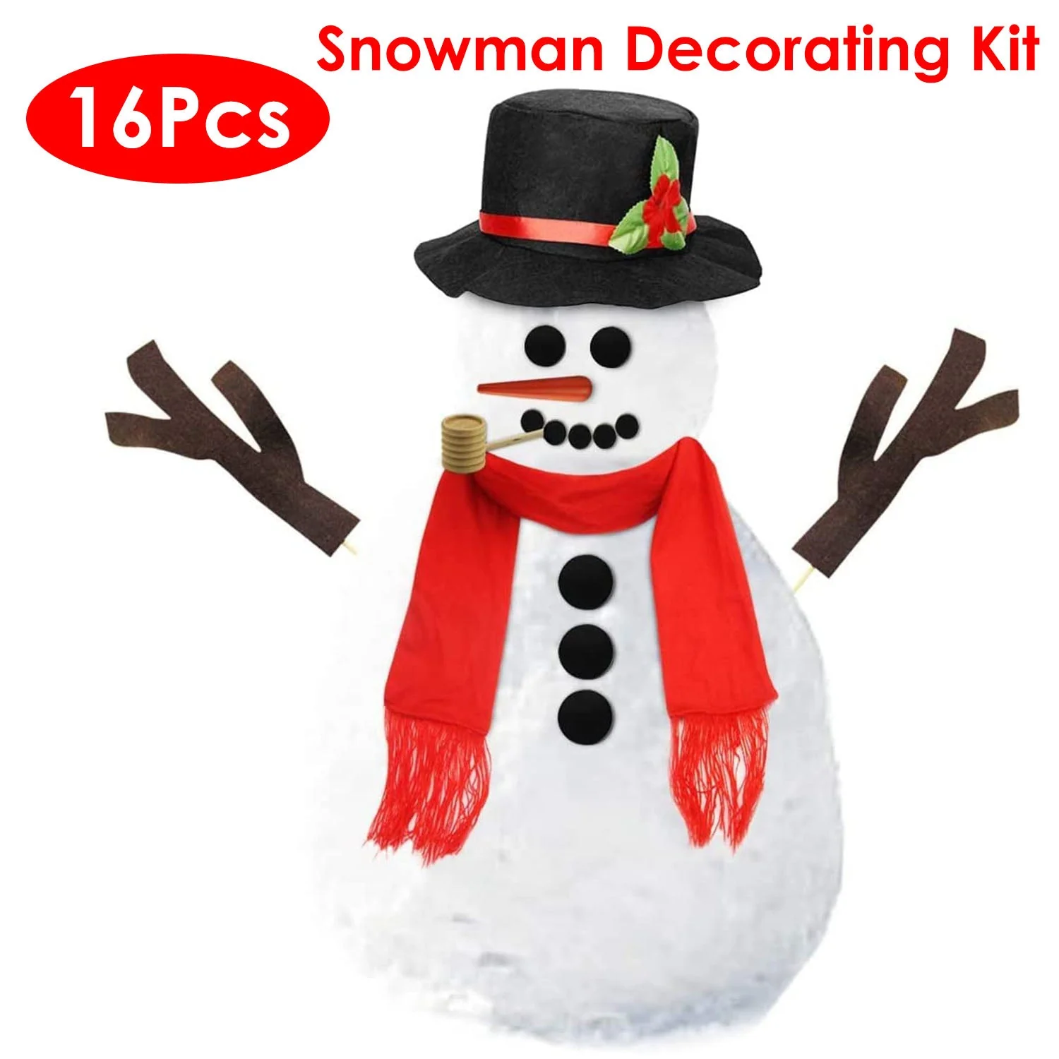 GBruno 16Pcs Snowman Decorating Dressing Kit - Image 2