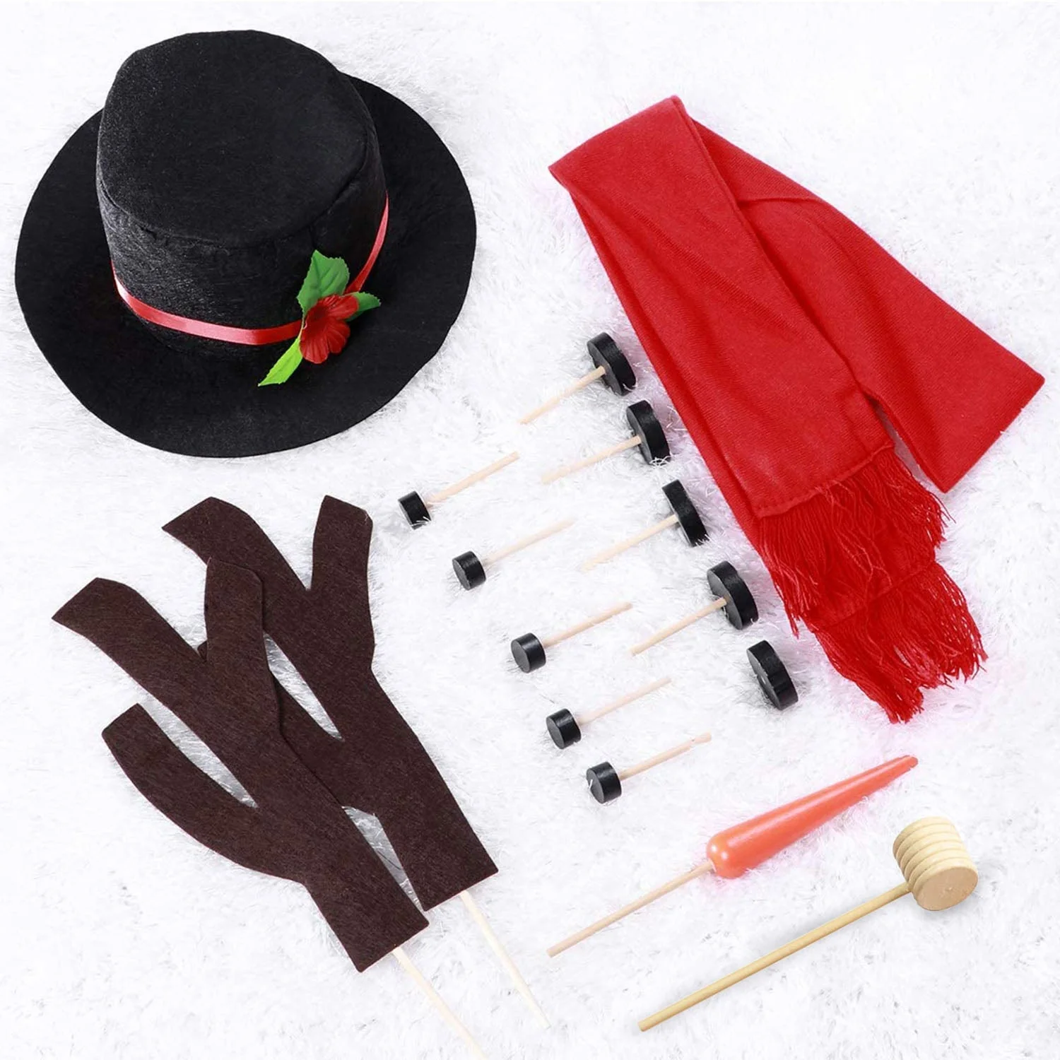 GBruno 16Pcs Snowman Decorating Dressing Kit - Image 3