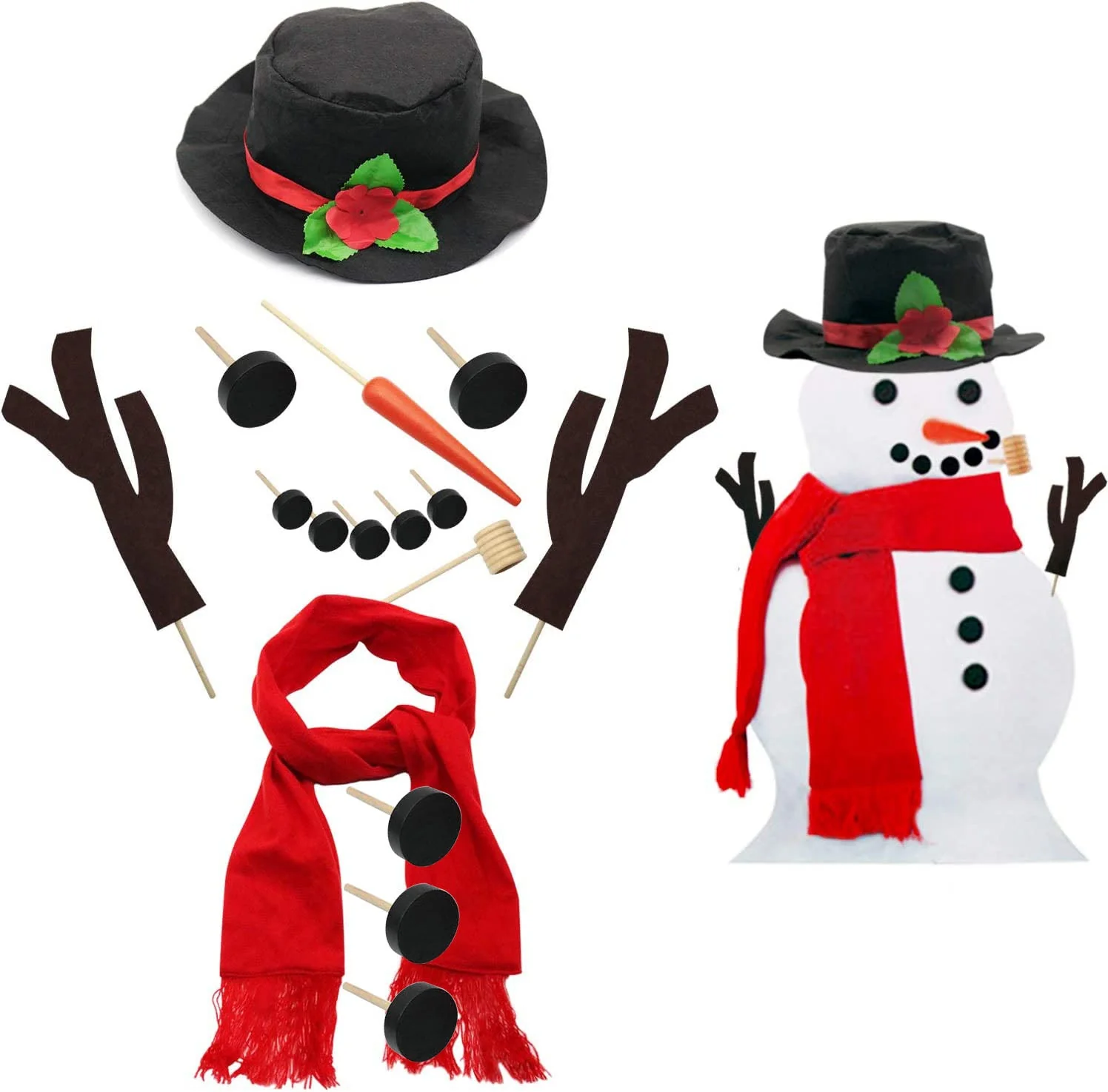 GBruno 16Pcs Snowman Decorating Dressing Kit - Image 4