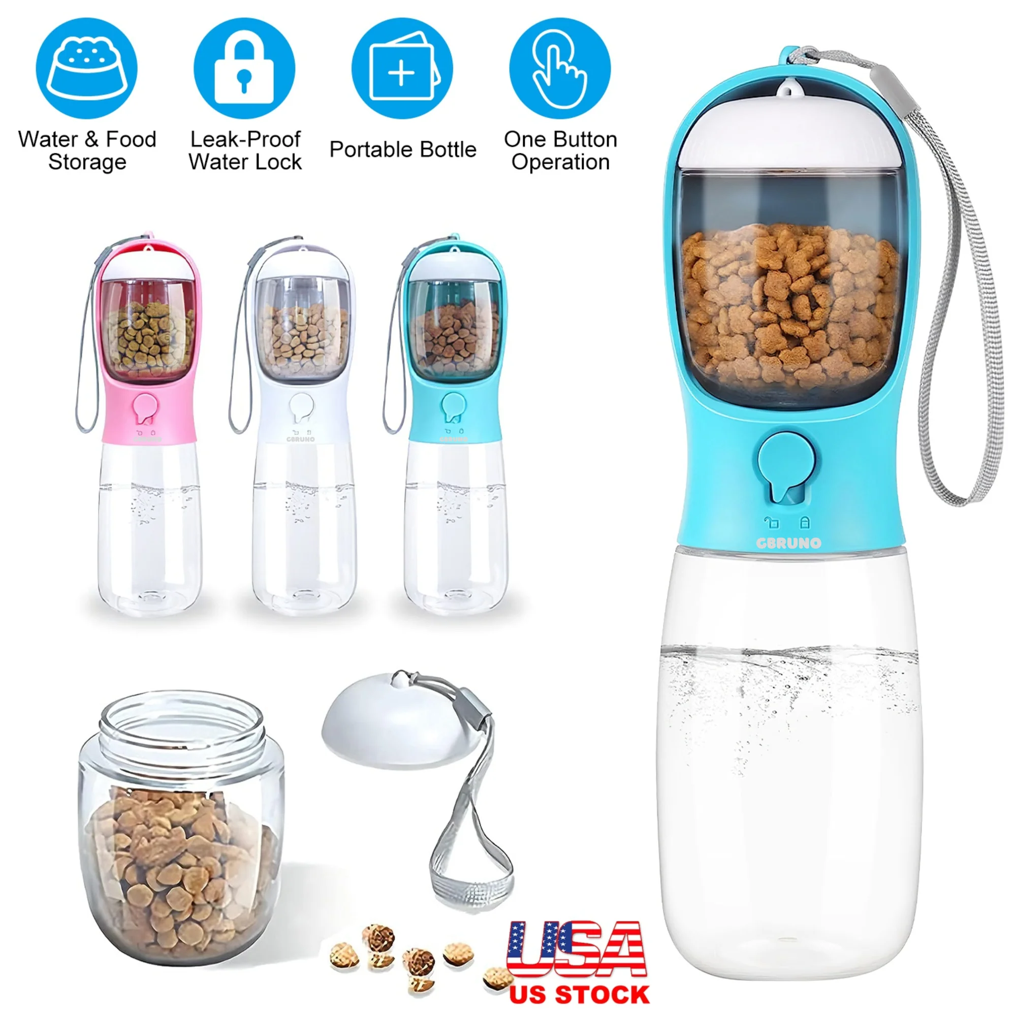 GBruno 18.6OZ Portable Dog Water Bottle - Image 4