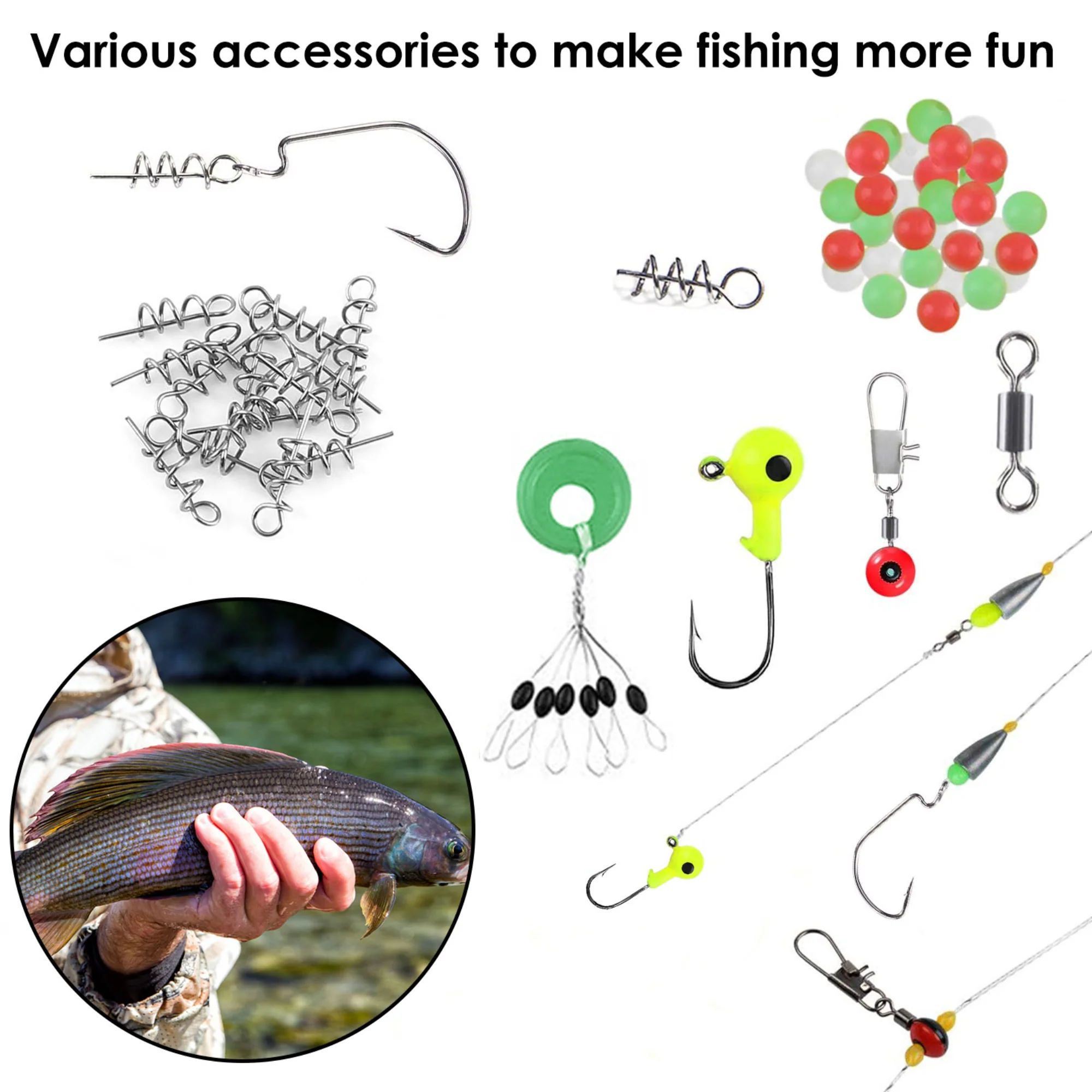 GBruno 188Pcs Fishing Accessory Kit - Image 3