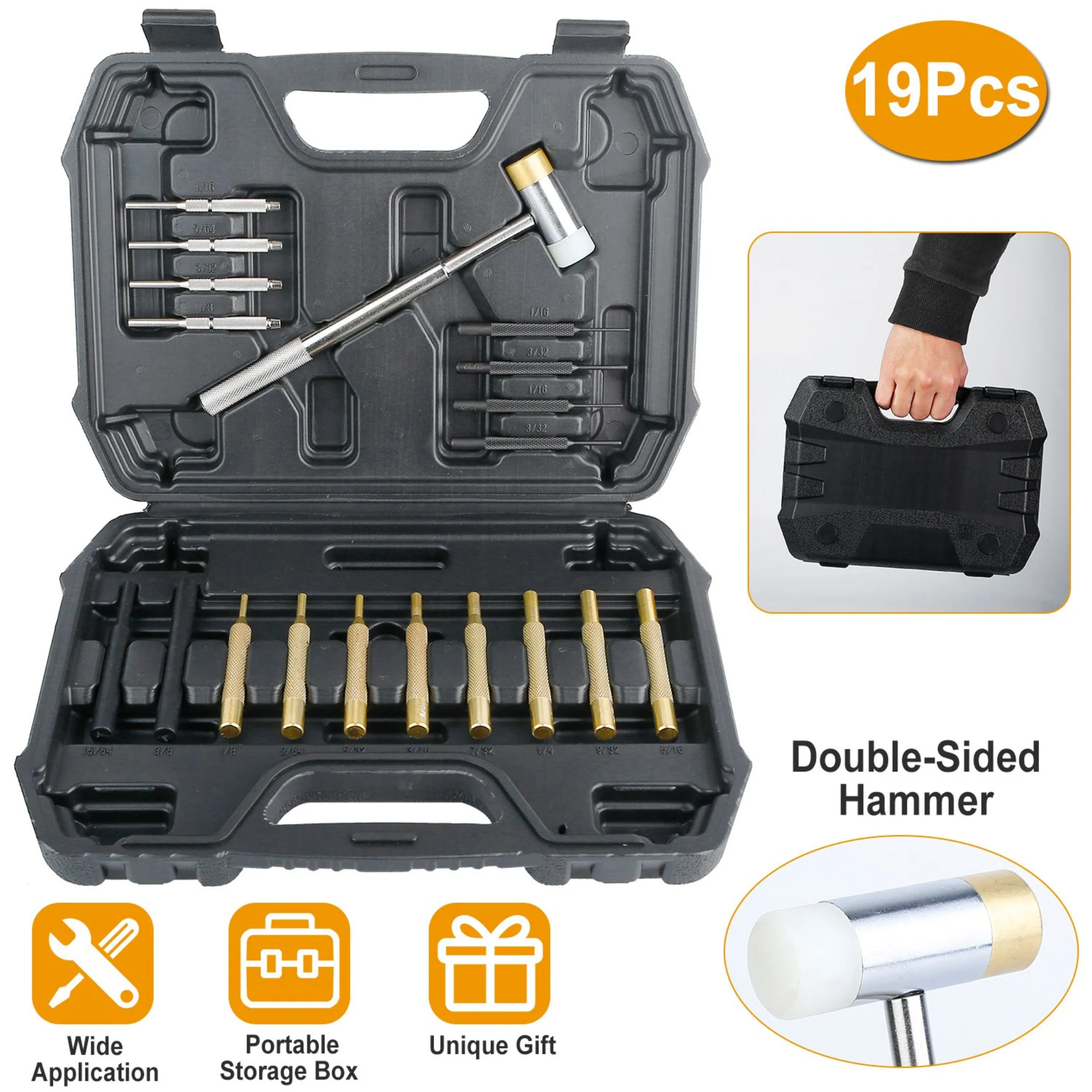 GBruno 19Pcs Hammer Punch Set - Image 2