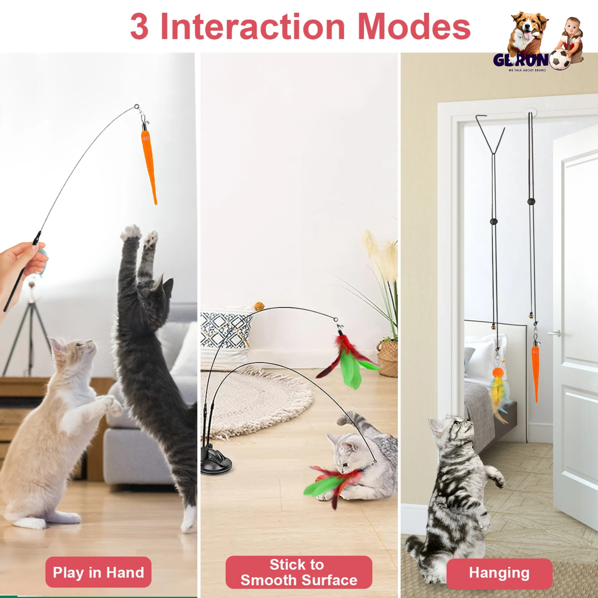 GBruno 2 Cat Wand Toys - Image 3