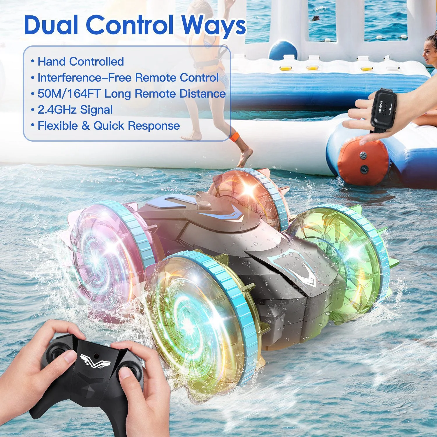 GBruno 2 In 1 Amphibious RC Car - Image 4