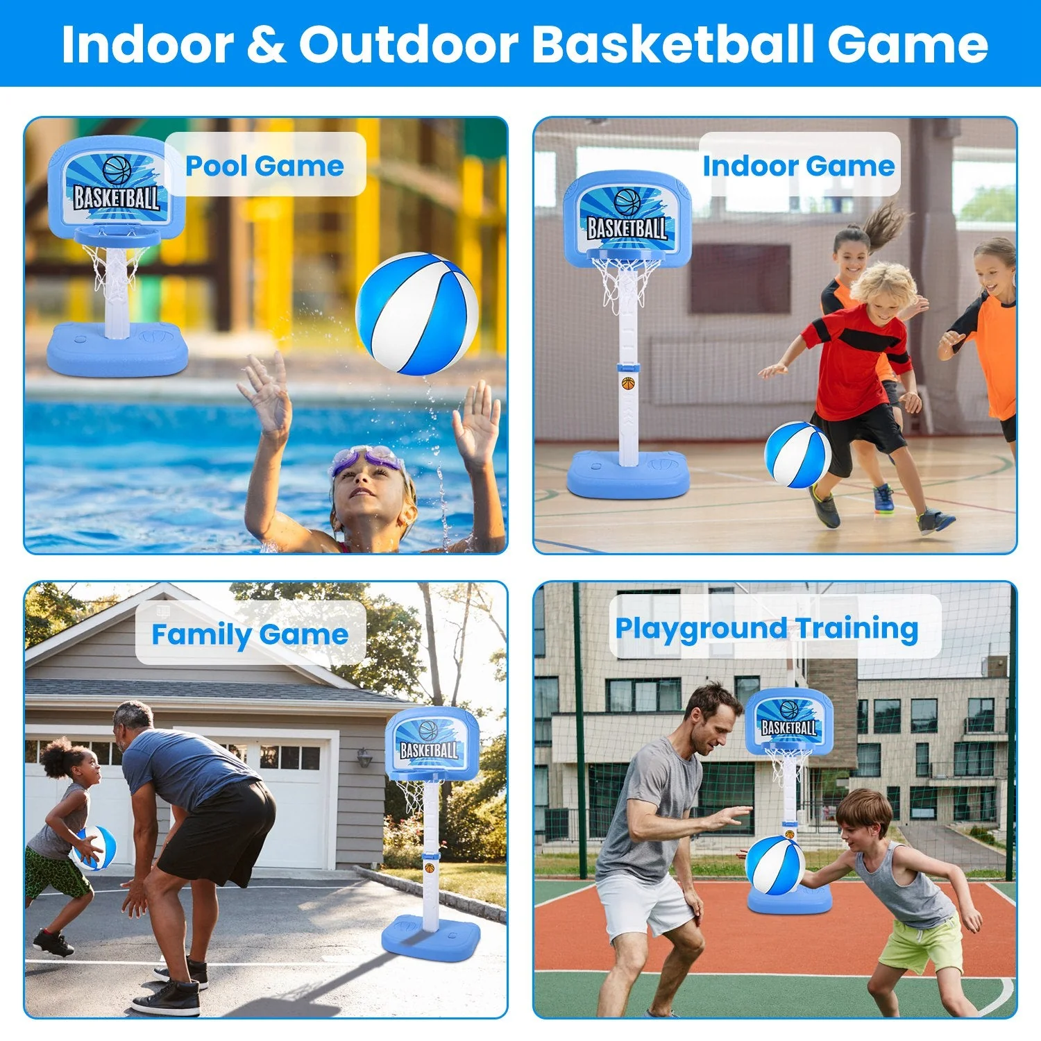 GBruno 2 In 1 Poolside Basketball Game - Image 4