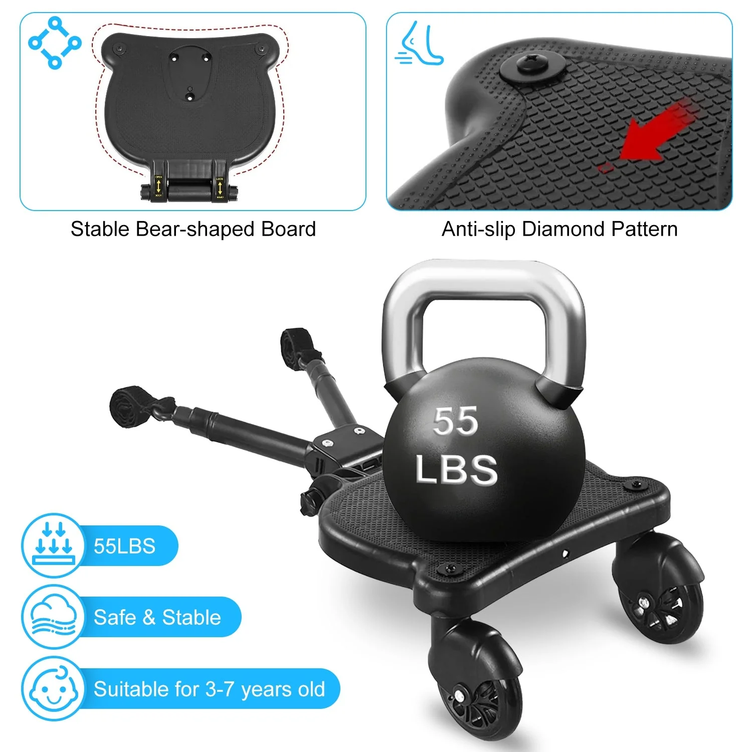 GBruno  2 In 1 Universal Stroller Board - Image 3