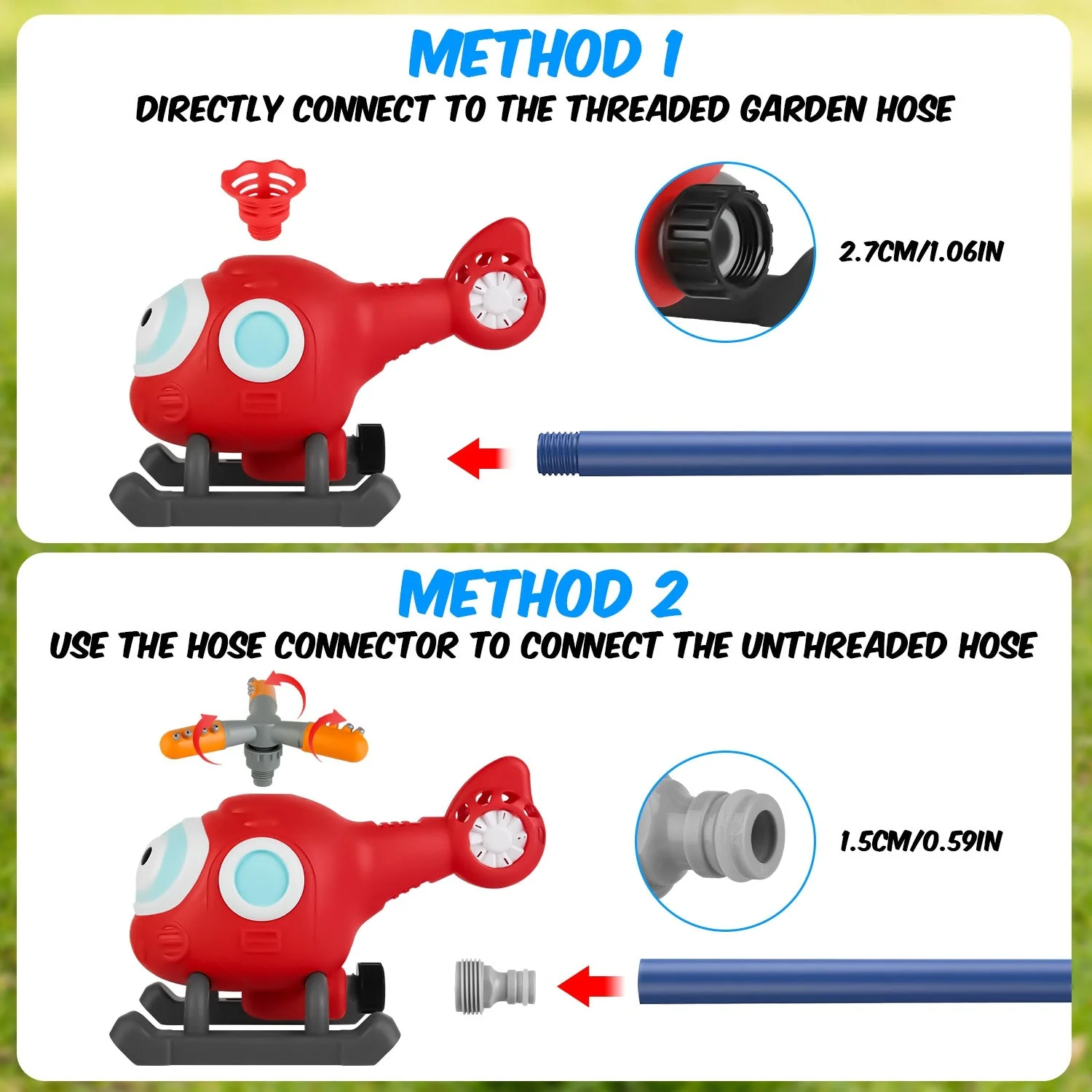 GBruno 2 In 1 Water Sprinkler Baseball - Image 4