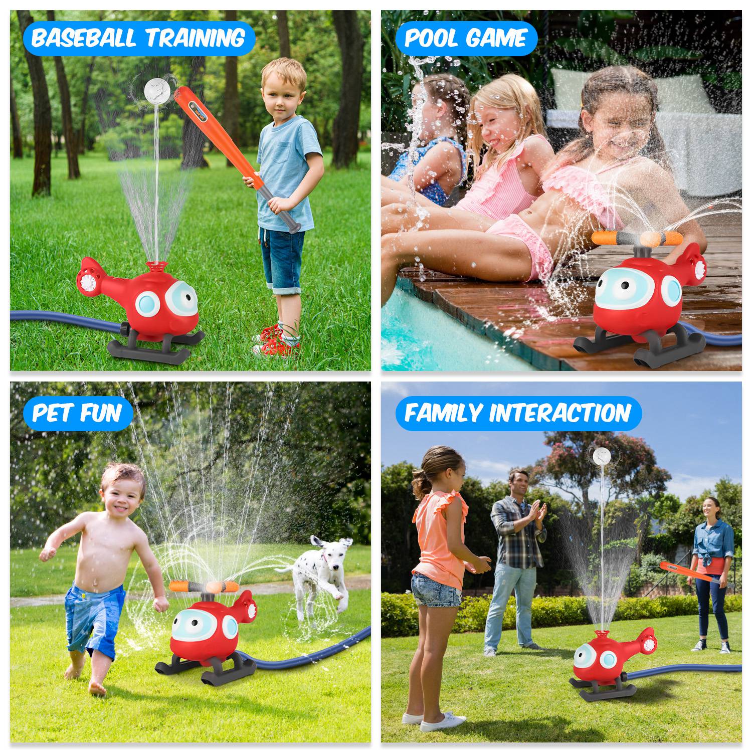 GBruno 2 In 1 Water Sprinkler Baseball - Image 5
