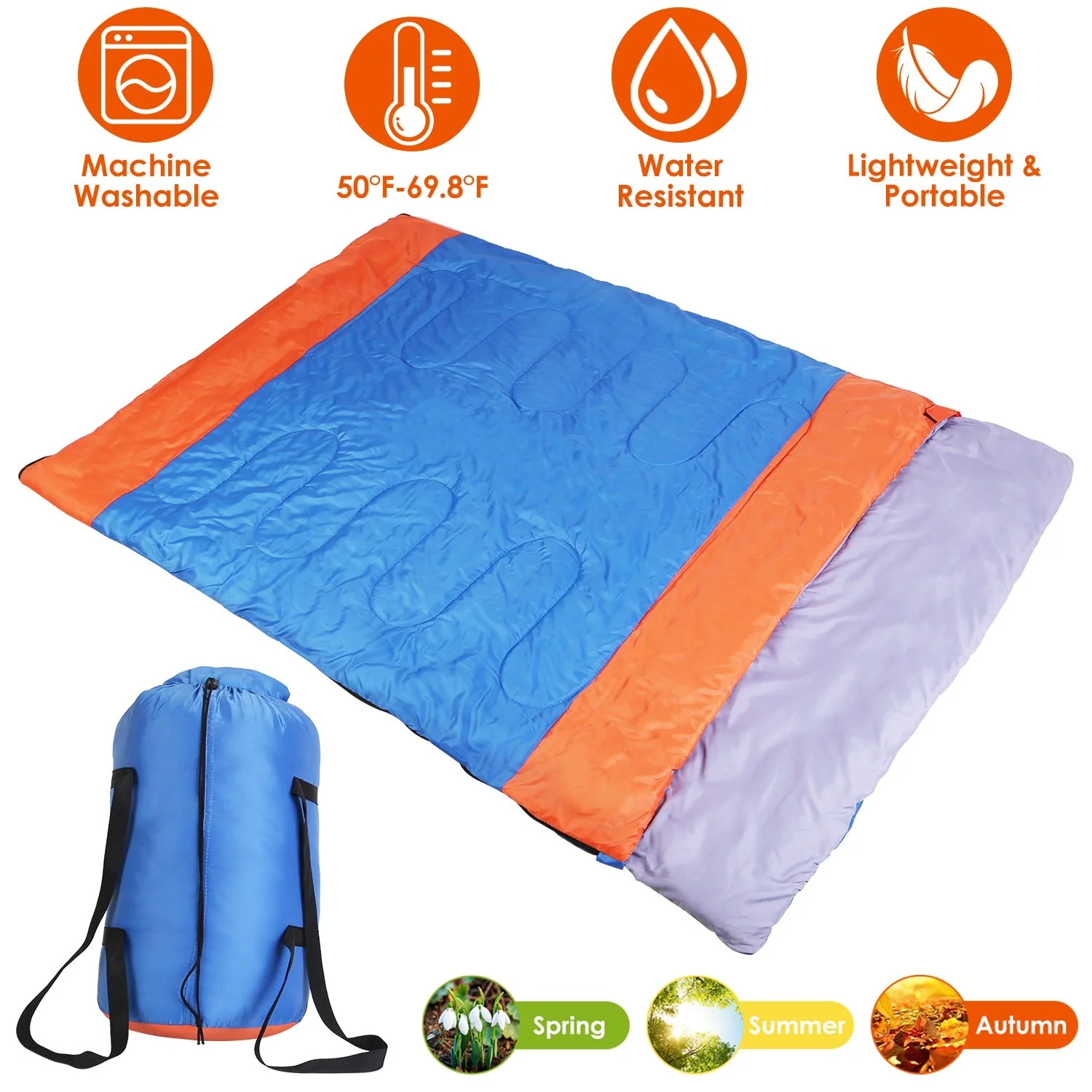 GBruno 2 People Sleeping Bag - Image 6