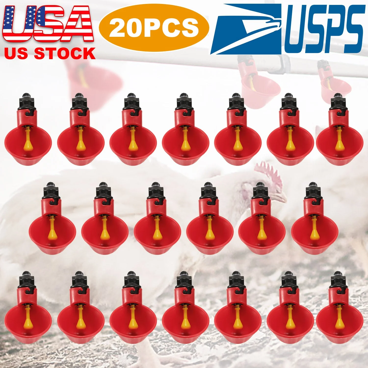 GBruno 20 Pack Chicken Waterer - Image 4