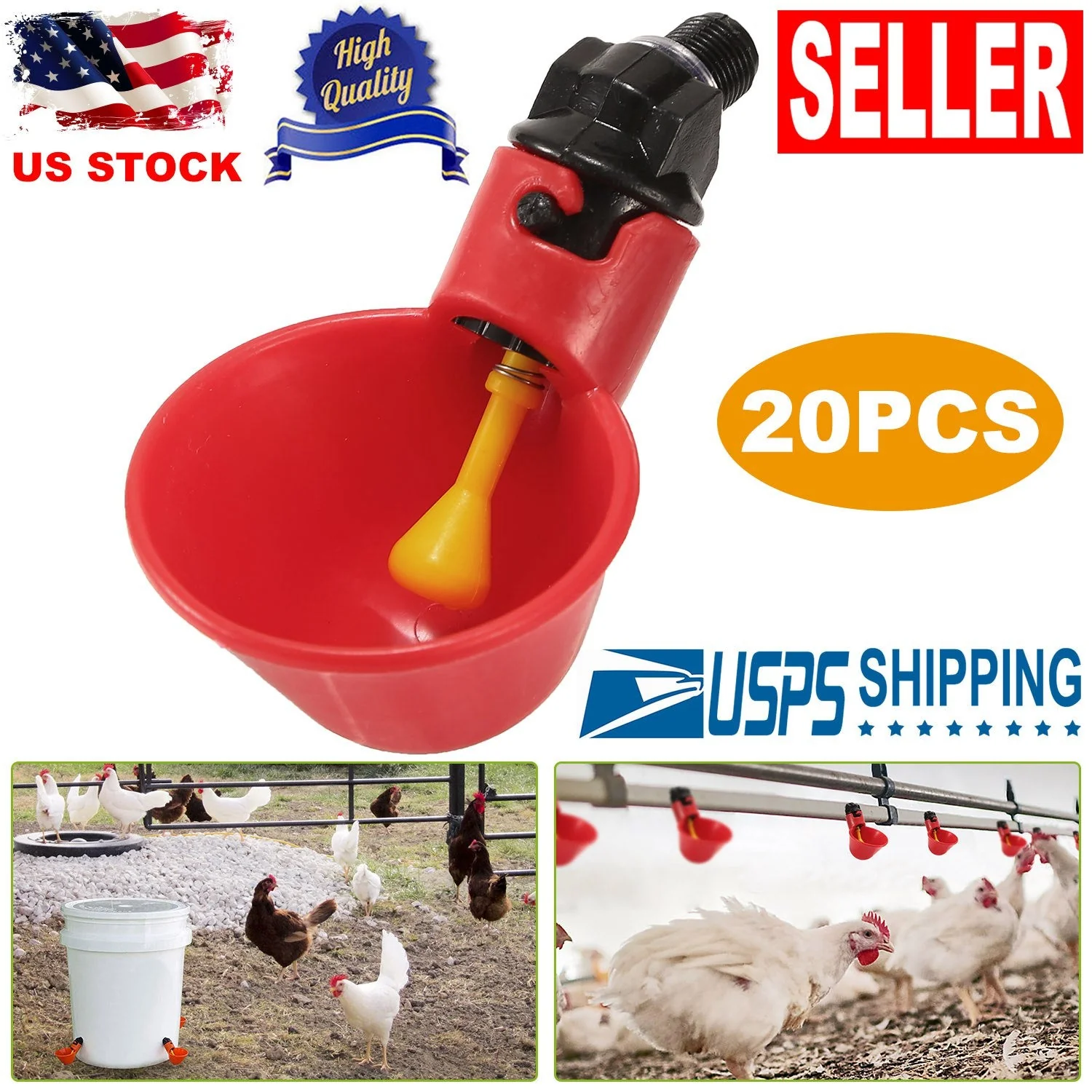 GBruno 20 Pack Chicken Waterer - Image 5